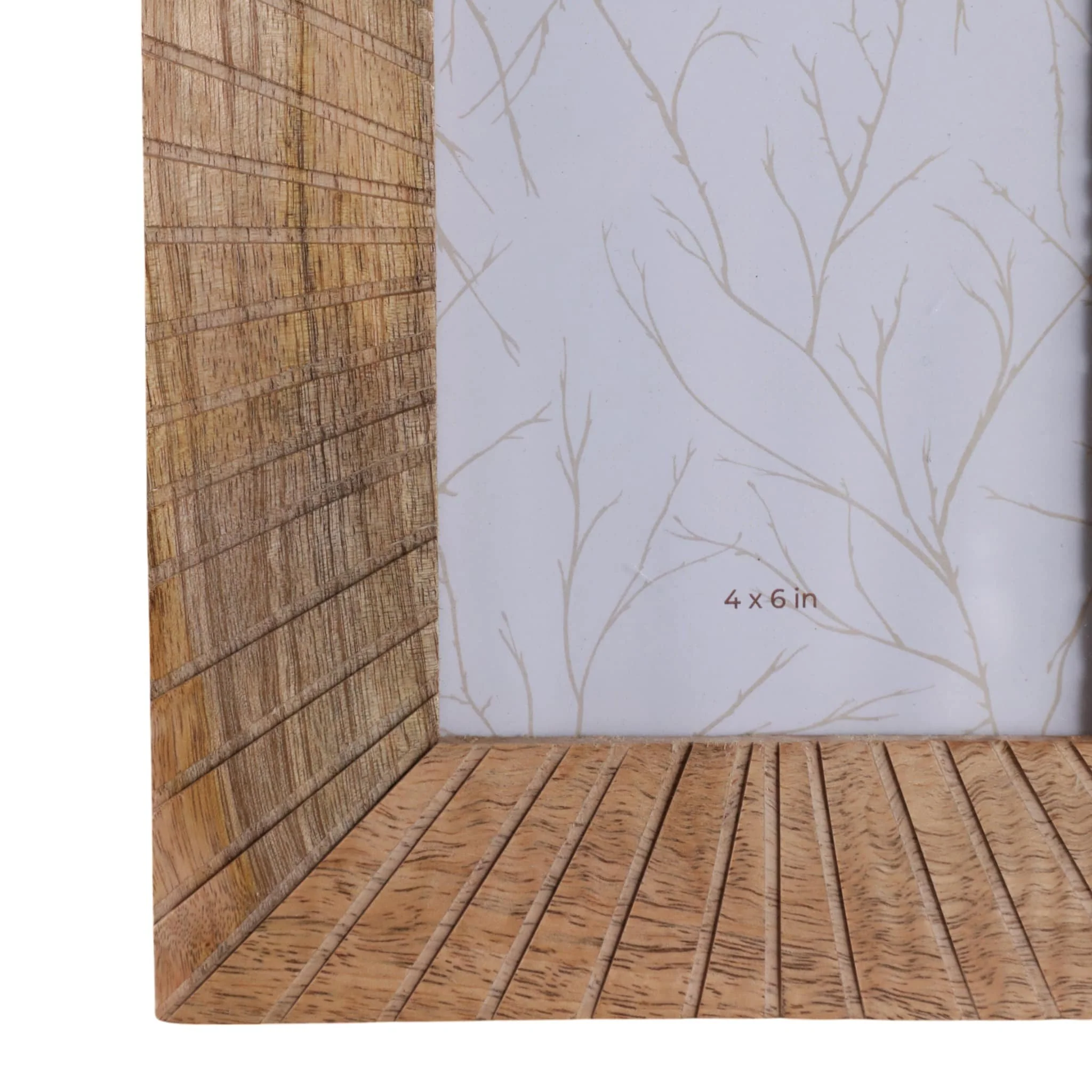 4x6 Wood Starburst Photo Frame, Natural - Image 5