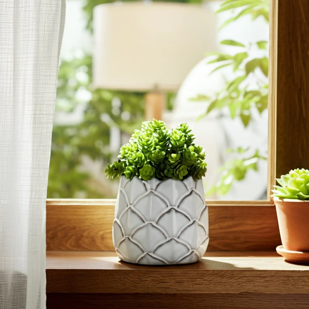 5" Artichoke Planter, White - Image 12