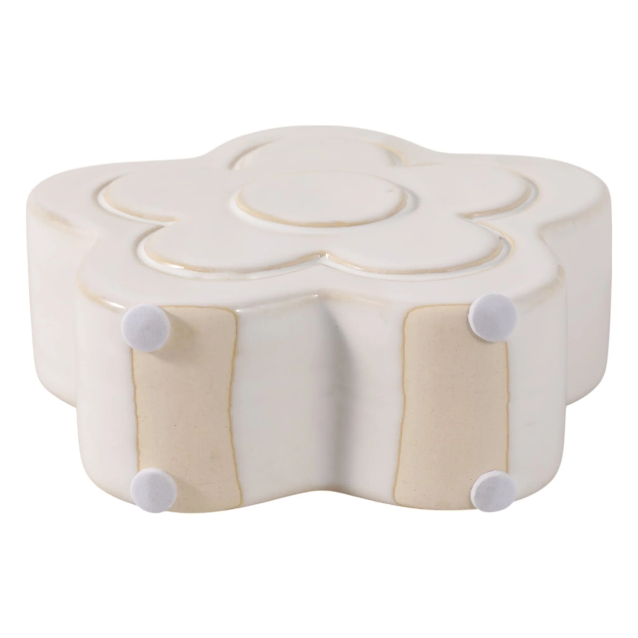 5" Flower Power Pencil Cup, Ivory - Image 6