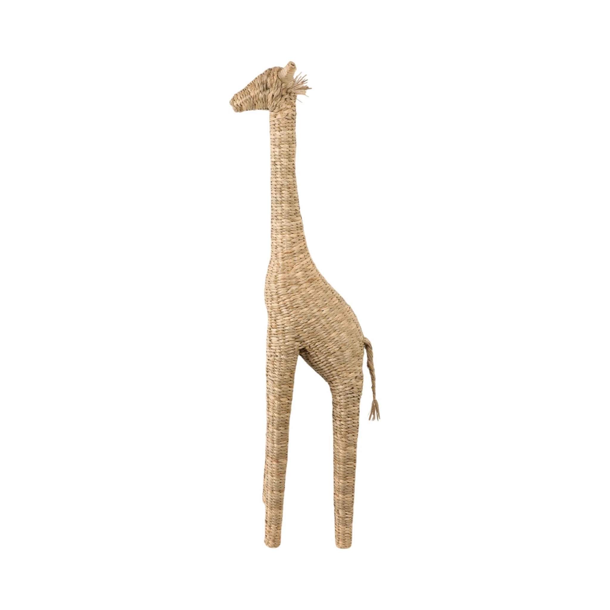 54" Woven Mendong Giraffe, Natural - Image 4