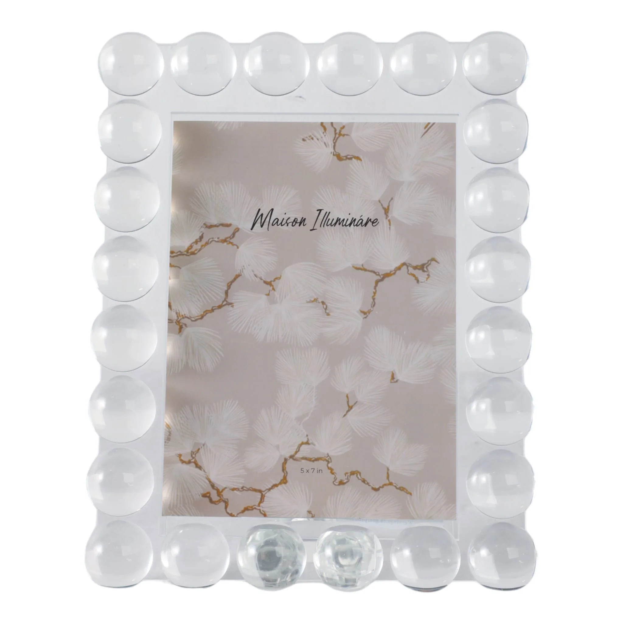 5x7 Crystal Bubble Photo Frame, Clear