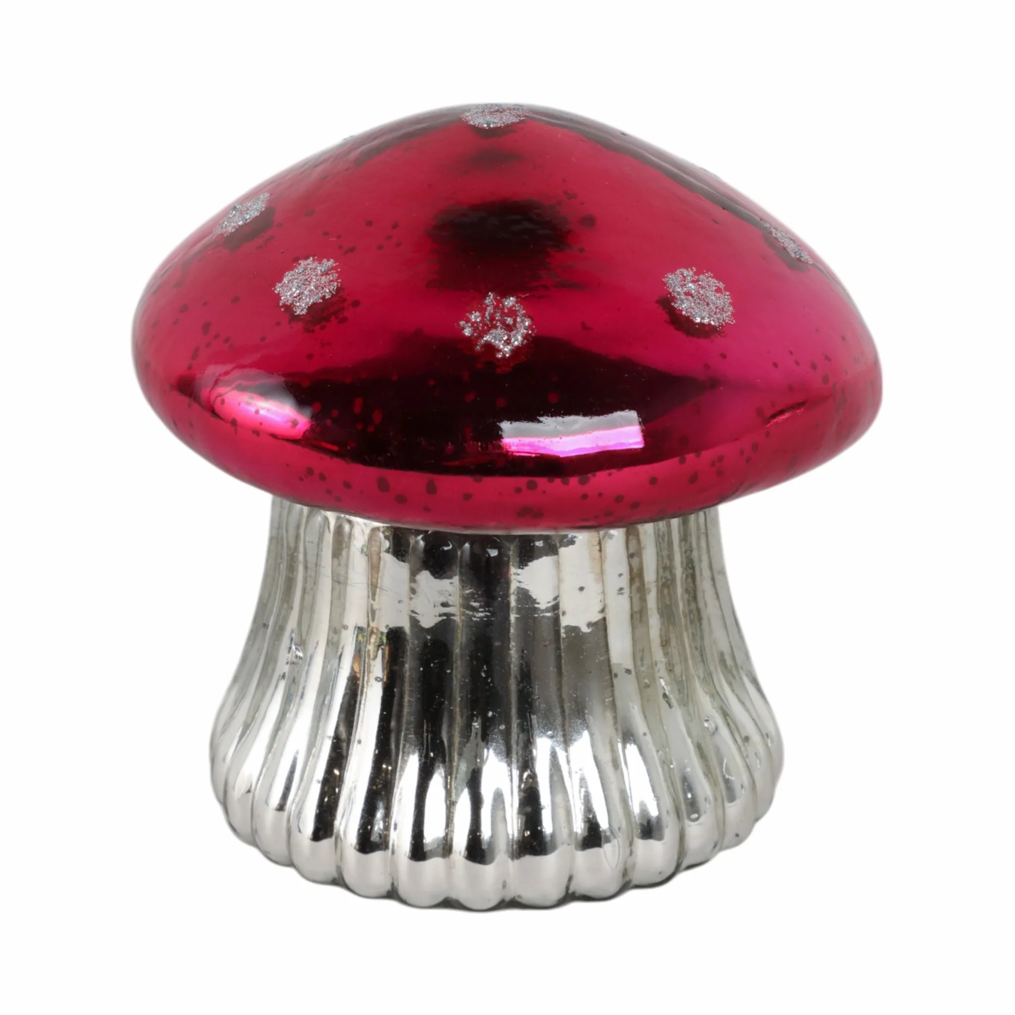 6" 12 Oz Fig & Apricot Mushroom Candle, Pink - Image 2