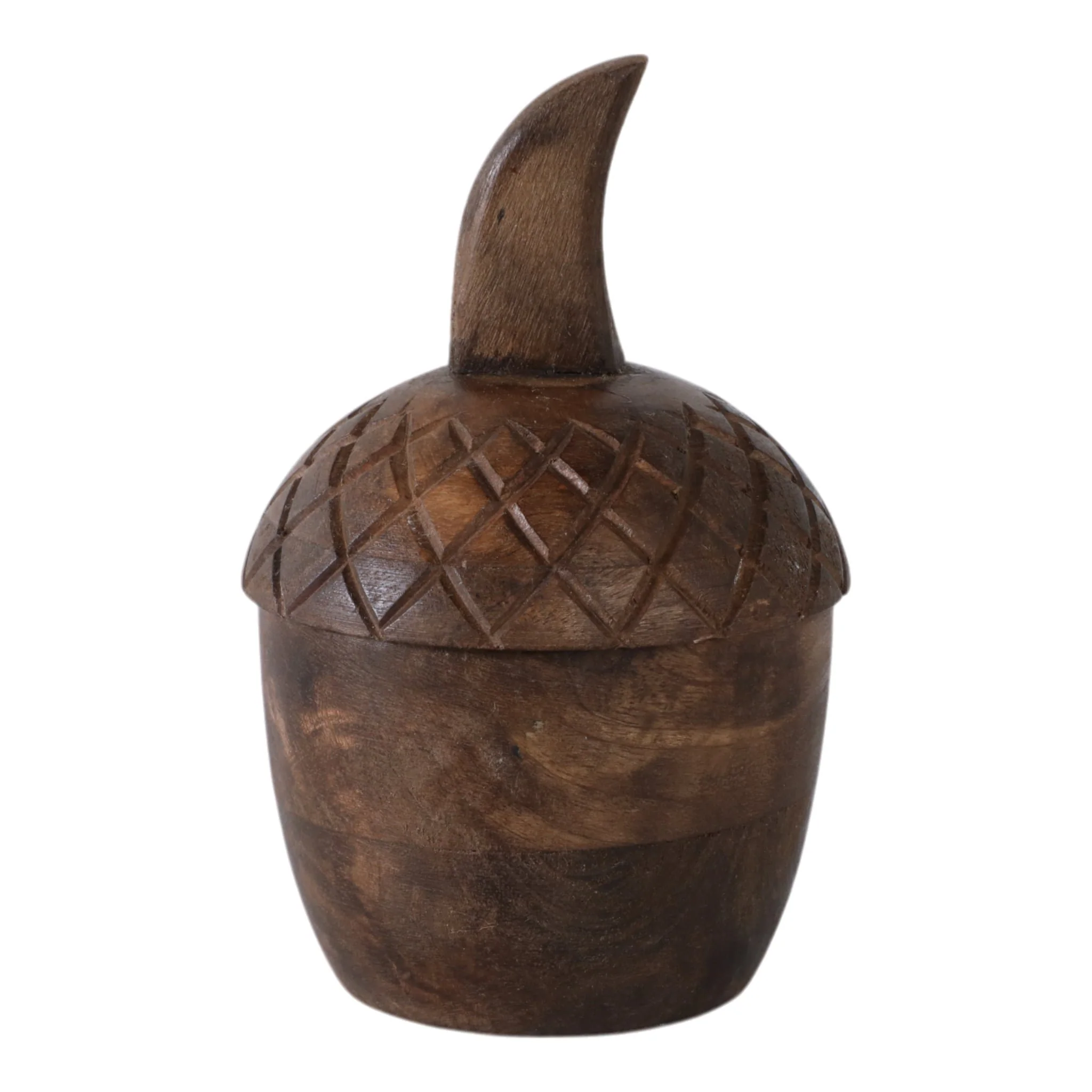 6" 3.5 Oz Cinnamon Acorn Candle, Brown - Image 4