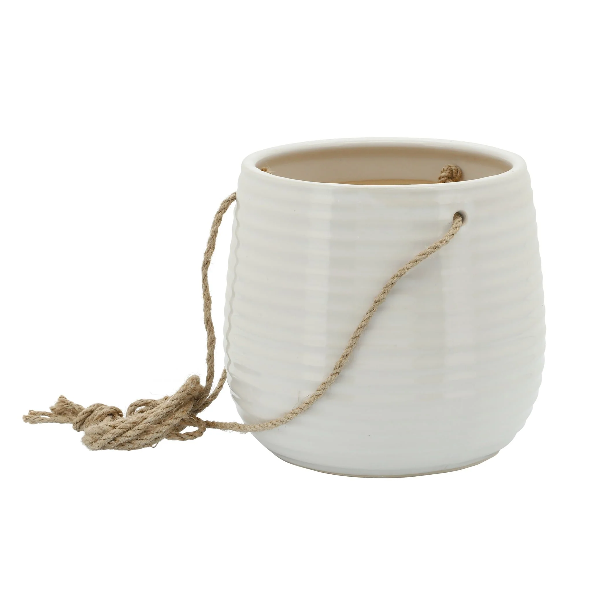 6" Hanging Planter,white - Image 2