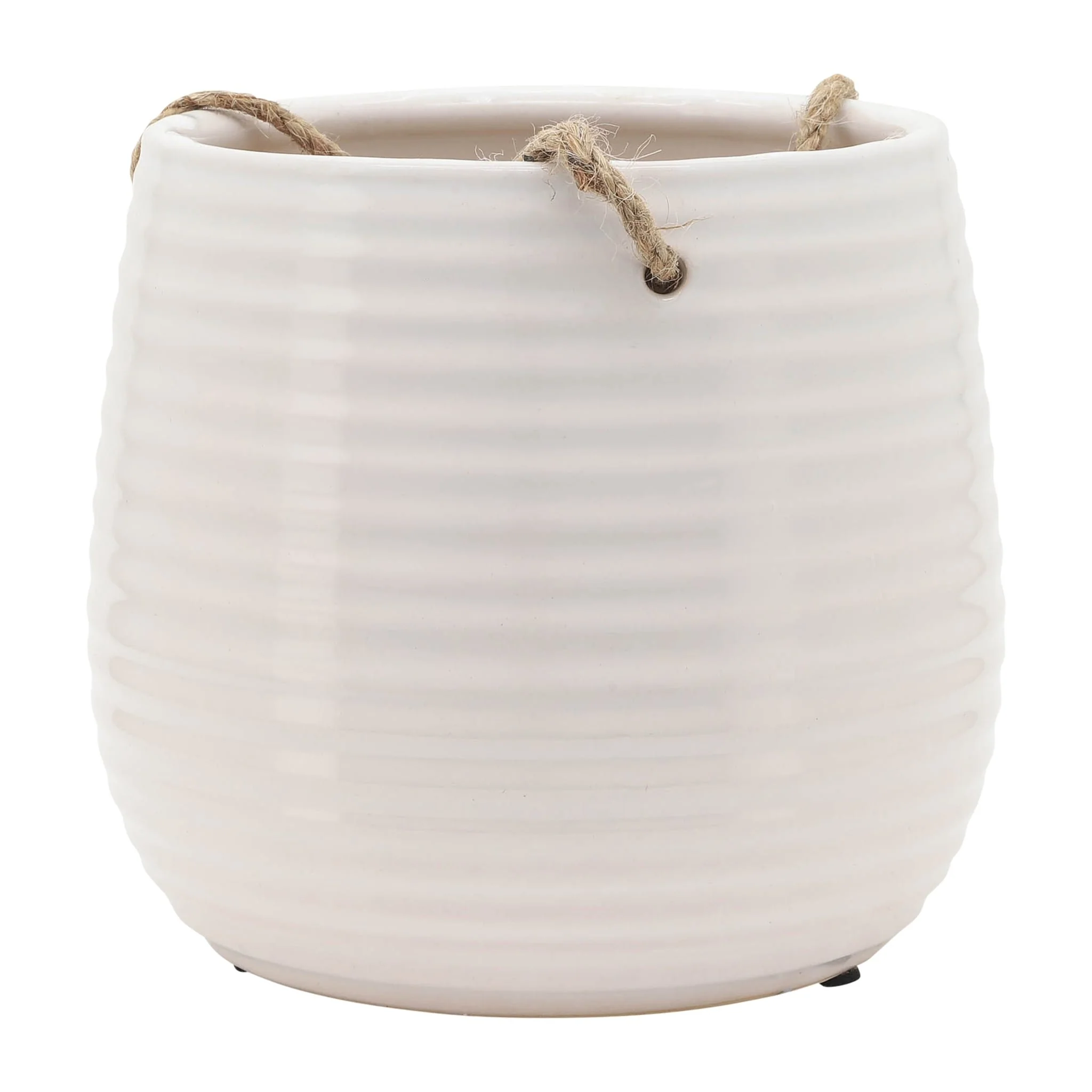 6" Hanging Planter,white - Image 3