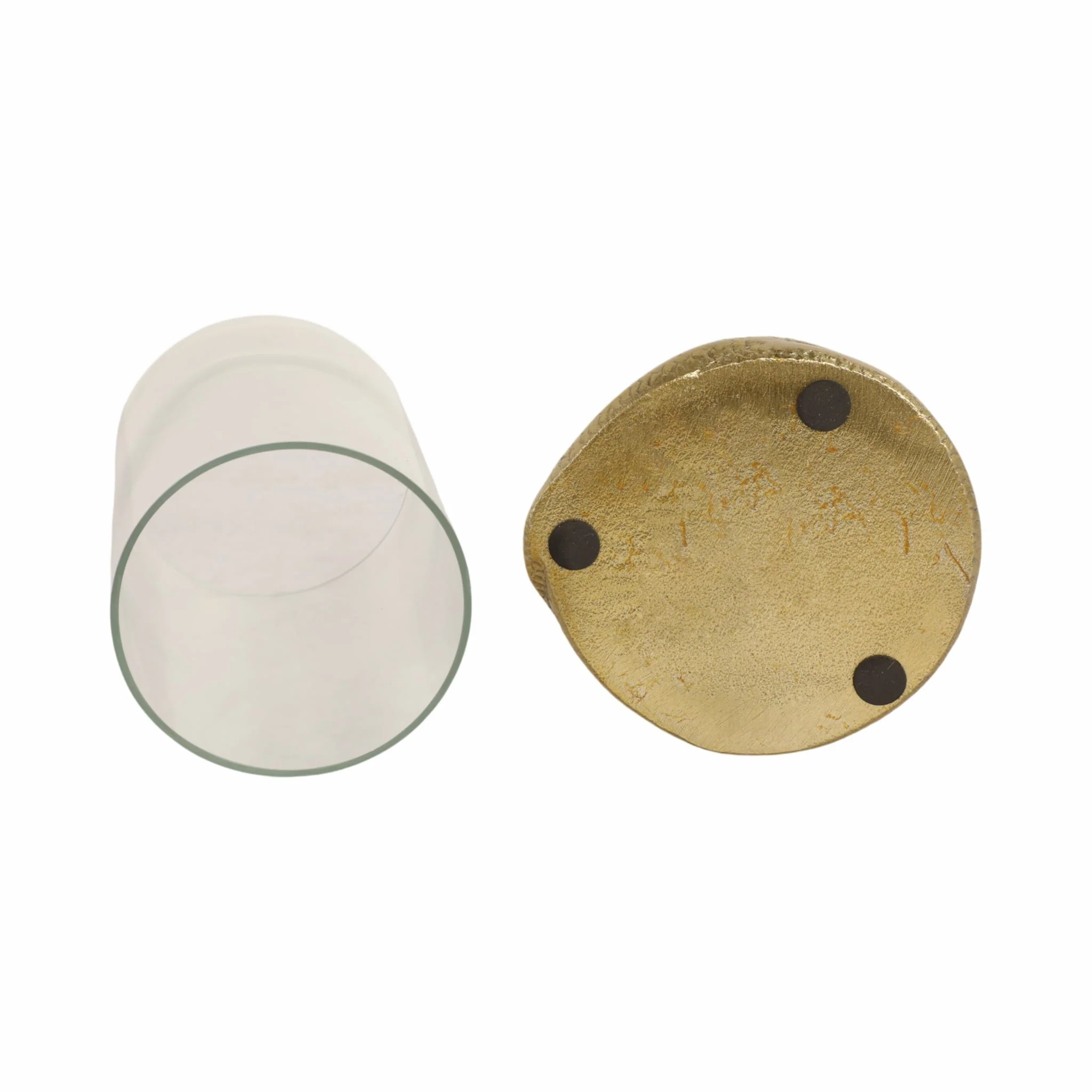 6" Snakearound Pillar Holder, Gold - Image 8