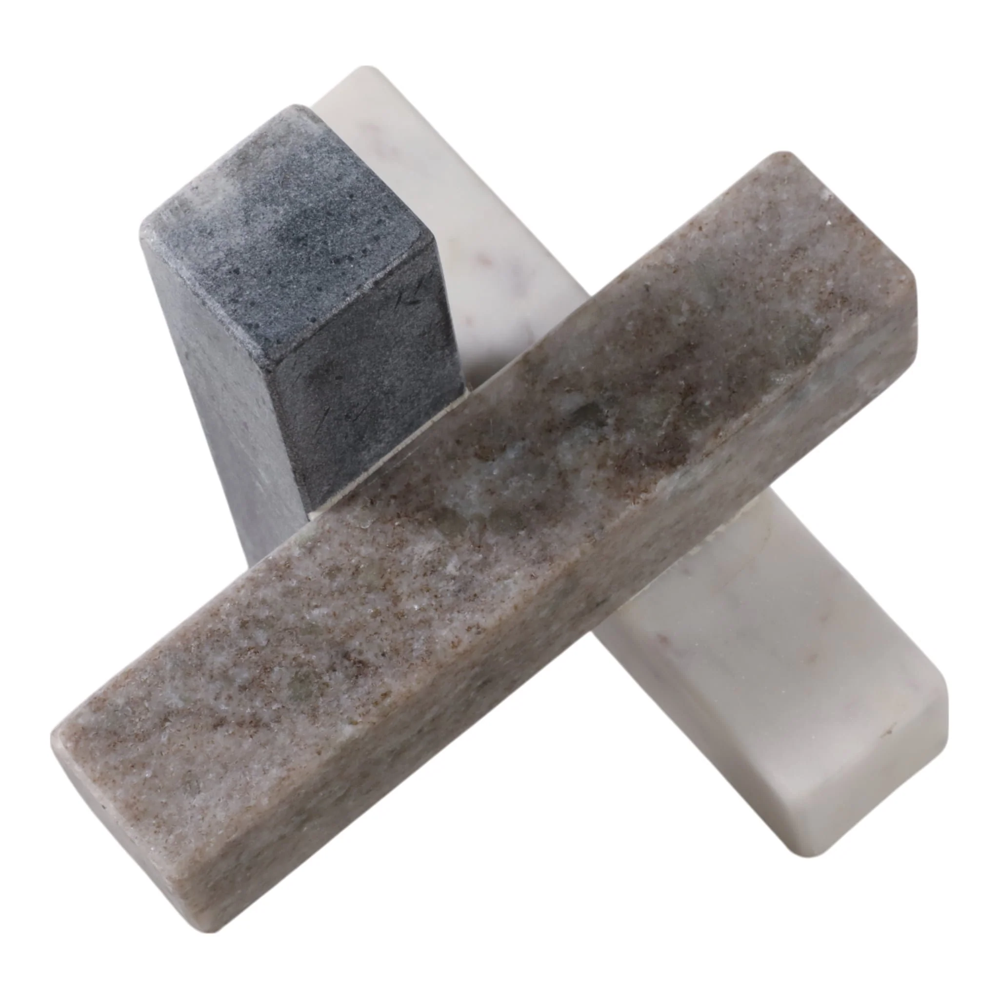 6x6" Marble Abstract Jack, Multi - Image 4