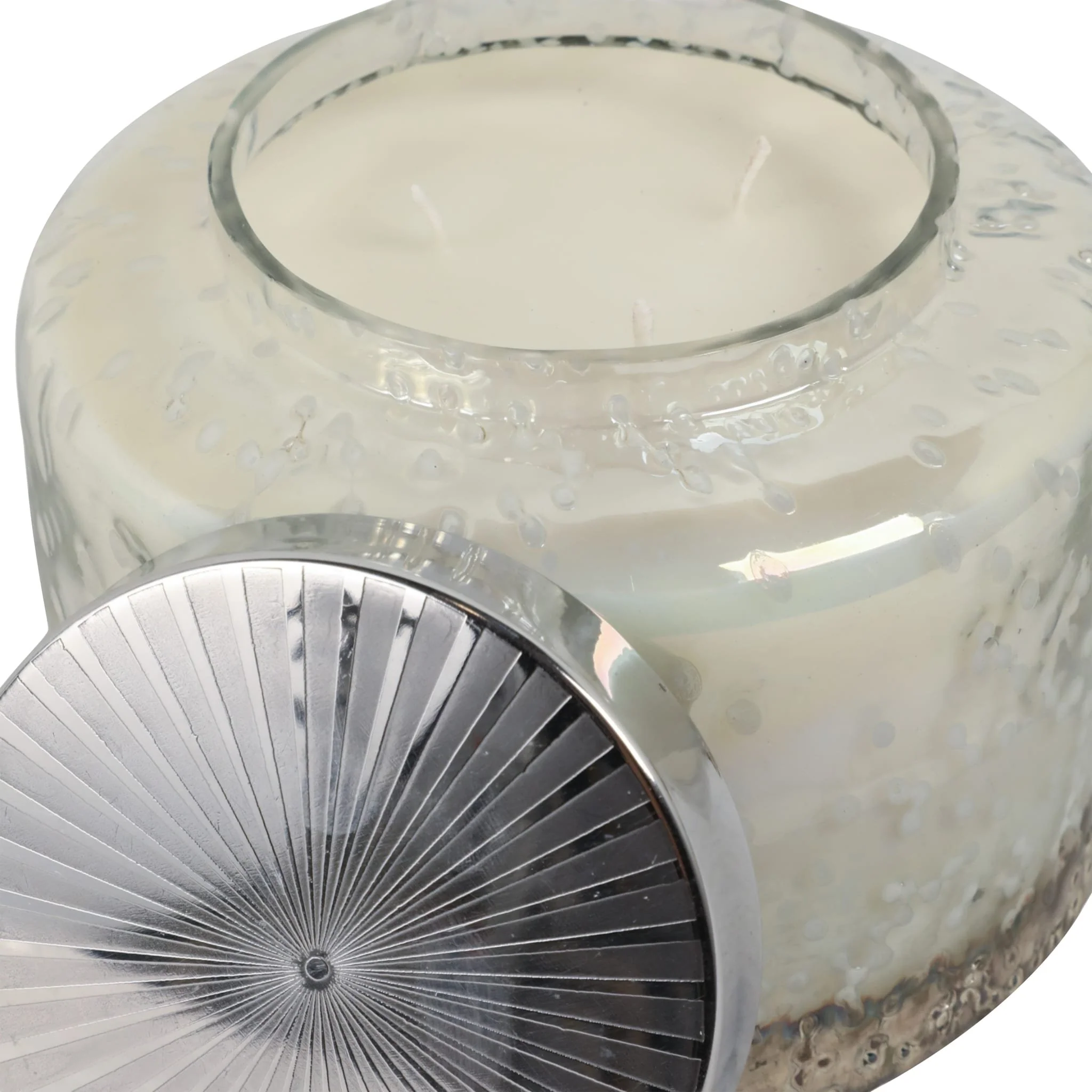 7" 71 Oz Lavender Speckle Lidded Candle, Lt Blue/s - Image 5