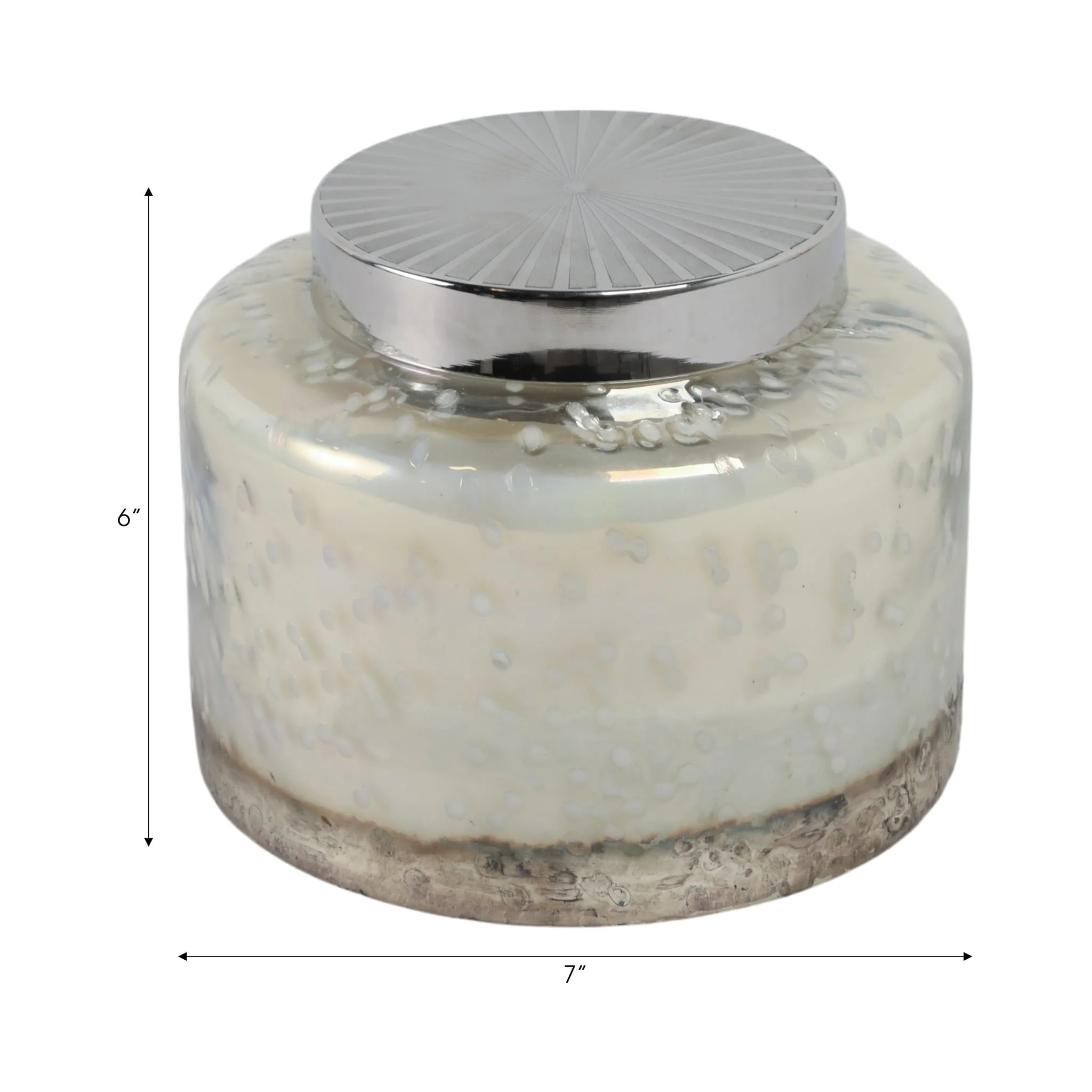 7" 71 Oz Lavender Speckle Lidded Candle, Lt Blue/s - Image 8