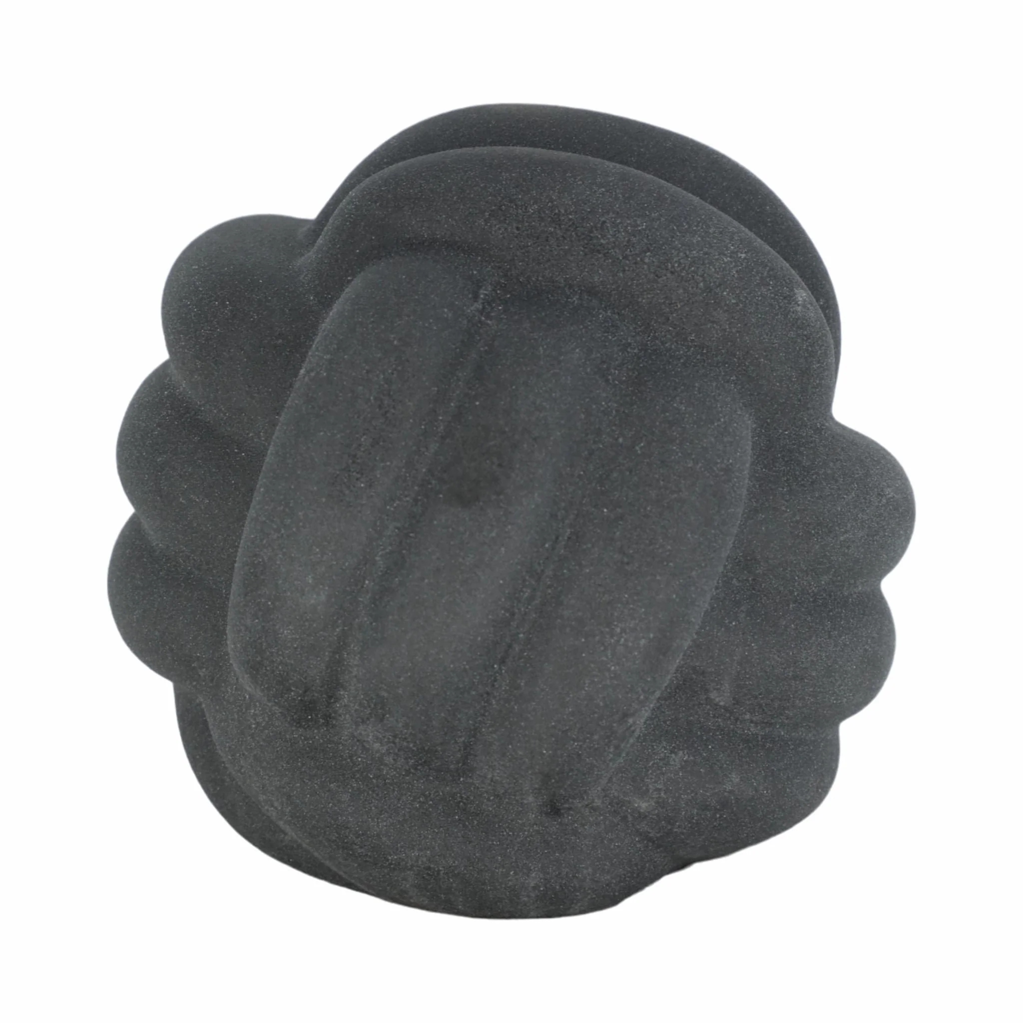 7" Knot Orb Rough Texture, Black