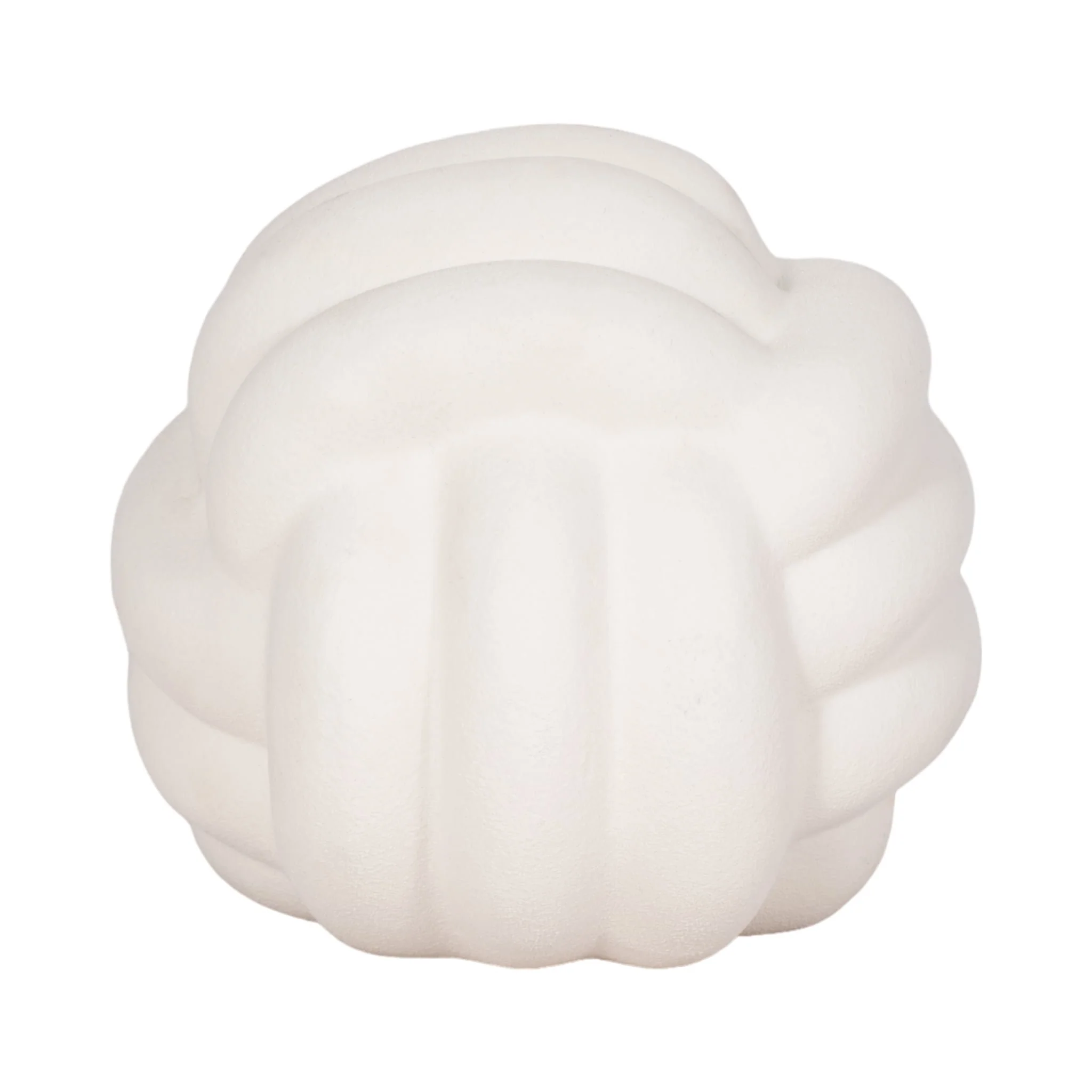 7" Knot Orb Rough Texture, White - Image 3