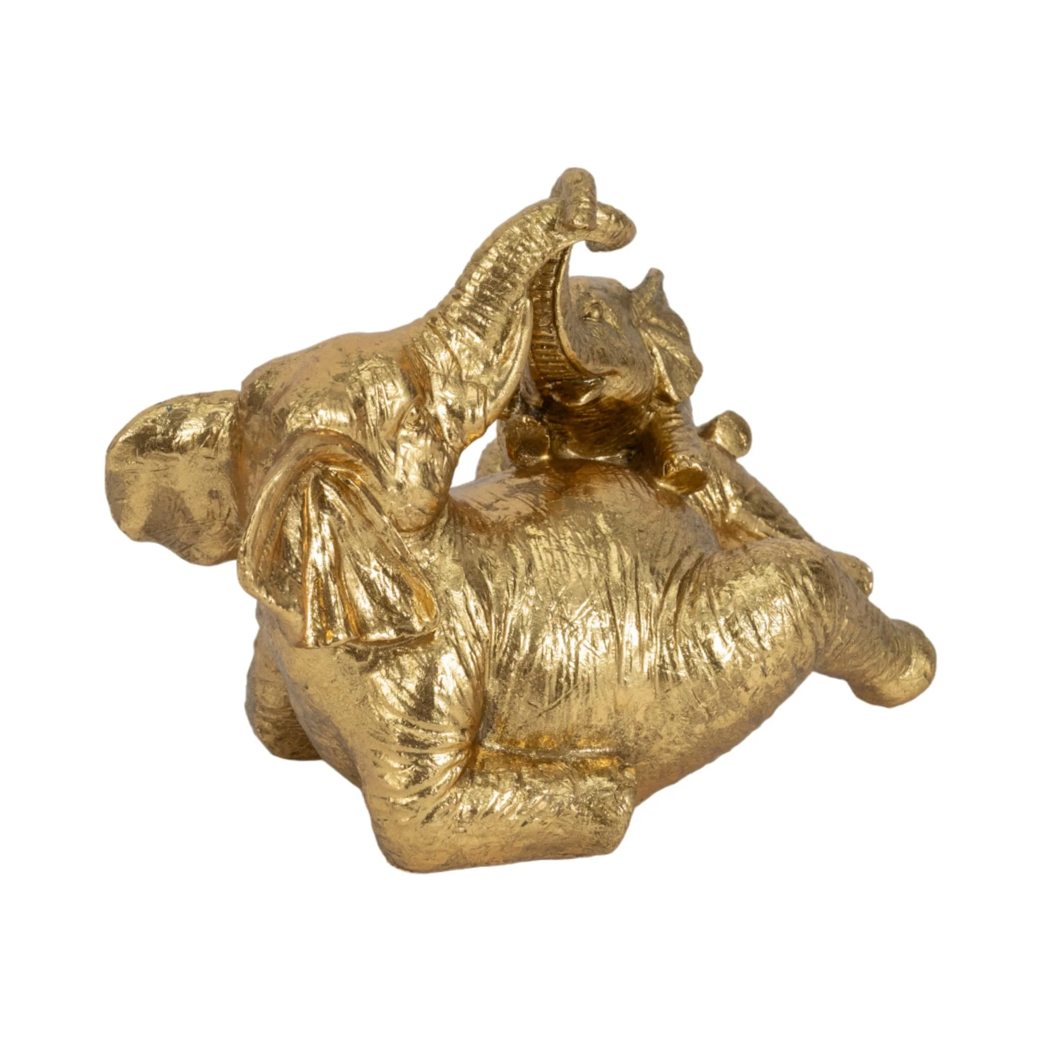 7" Playful Elephants, Gold - Image 2