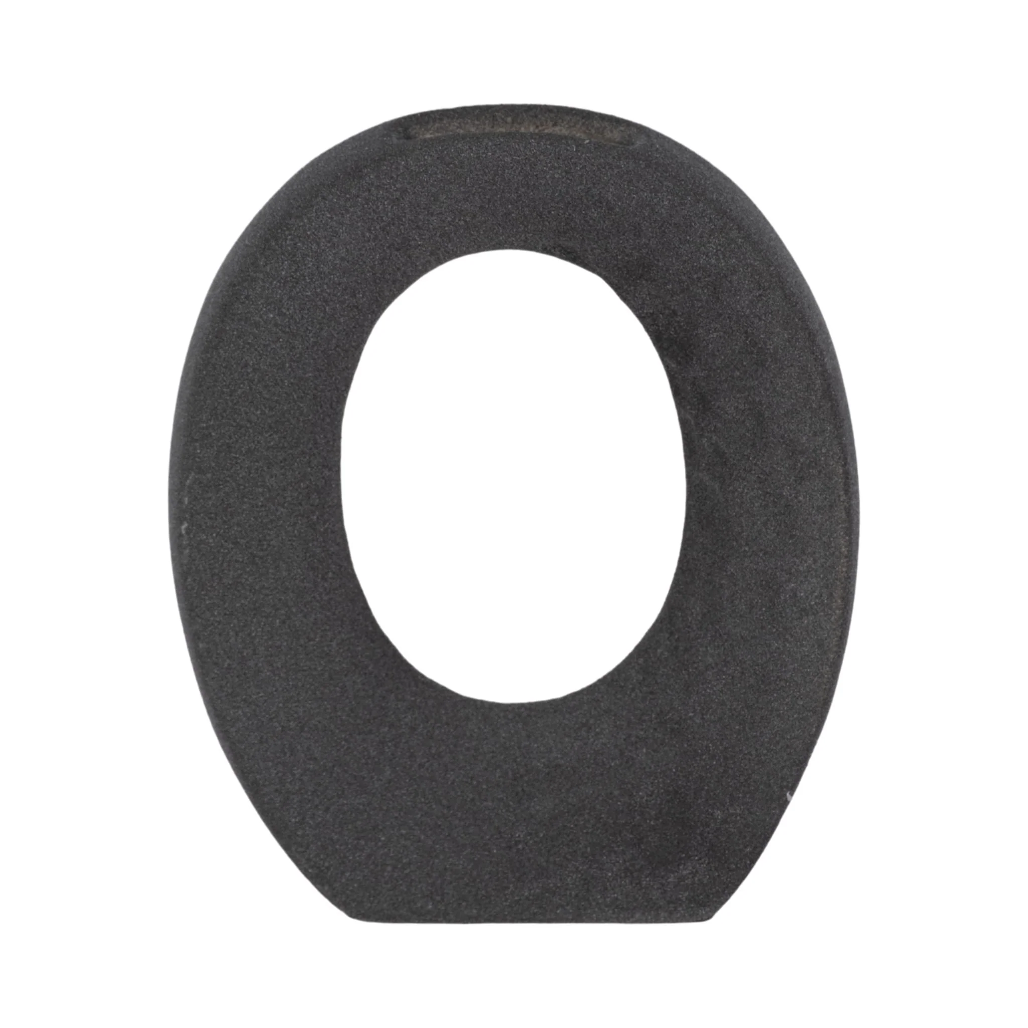 7" Rough Finish Open Cut-out With Vase Opening, Bl