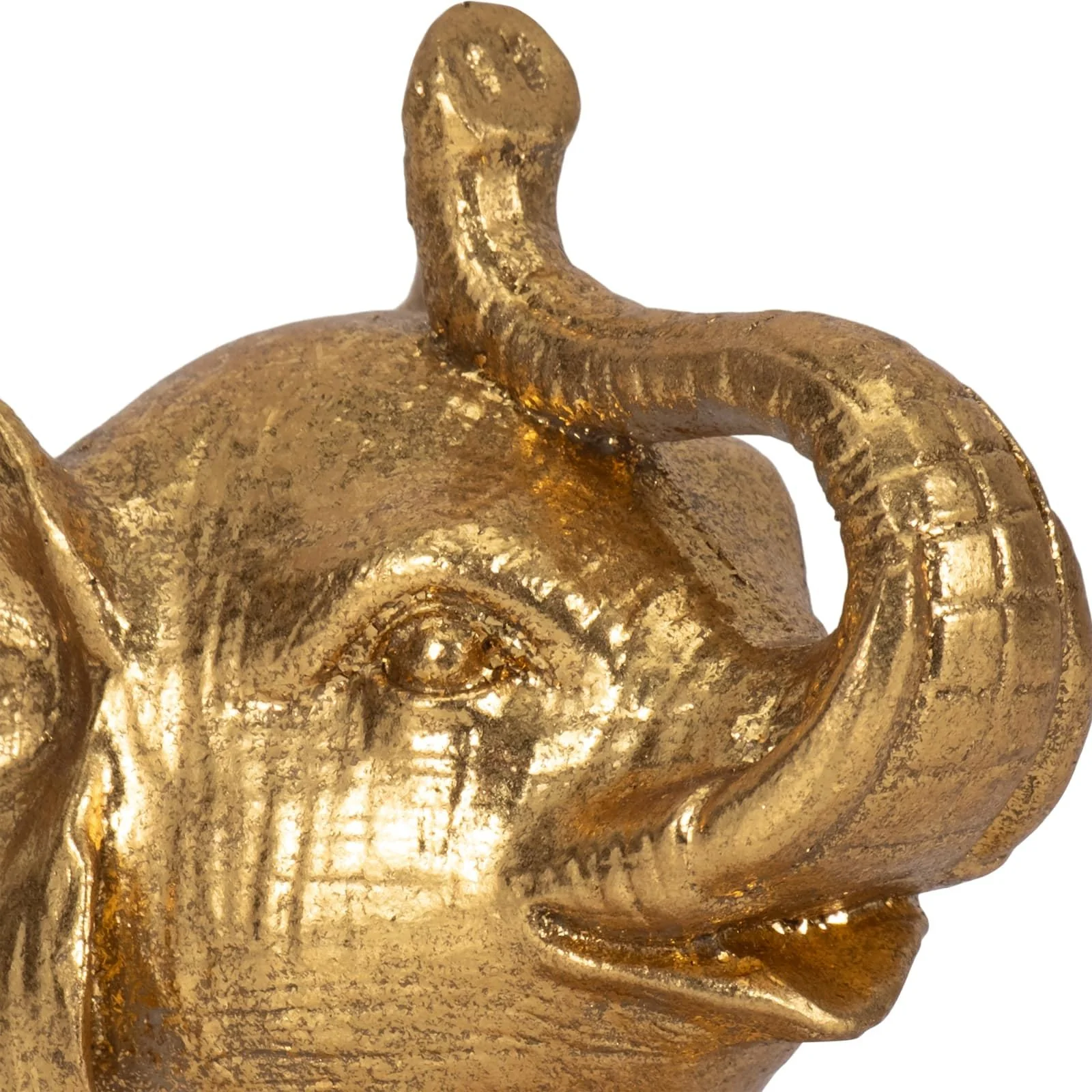 7" Sitting Elephant, Gold - Image 4