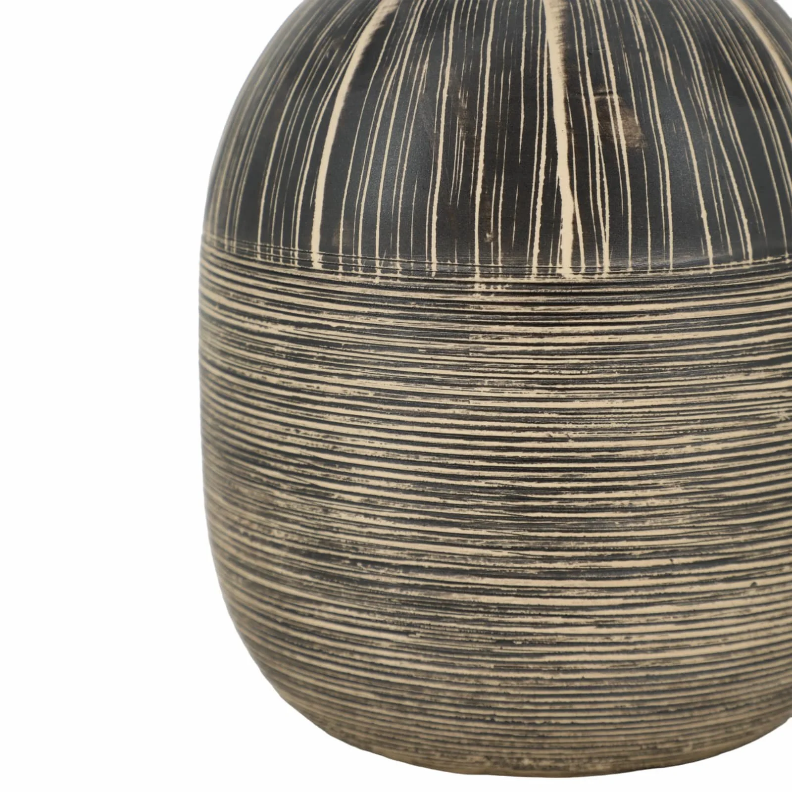 7"h Tribal Vase, Brown - Image 5