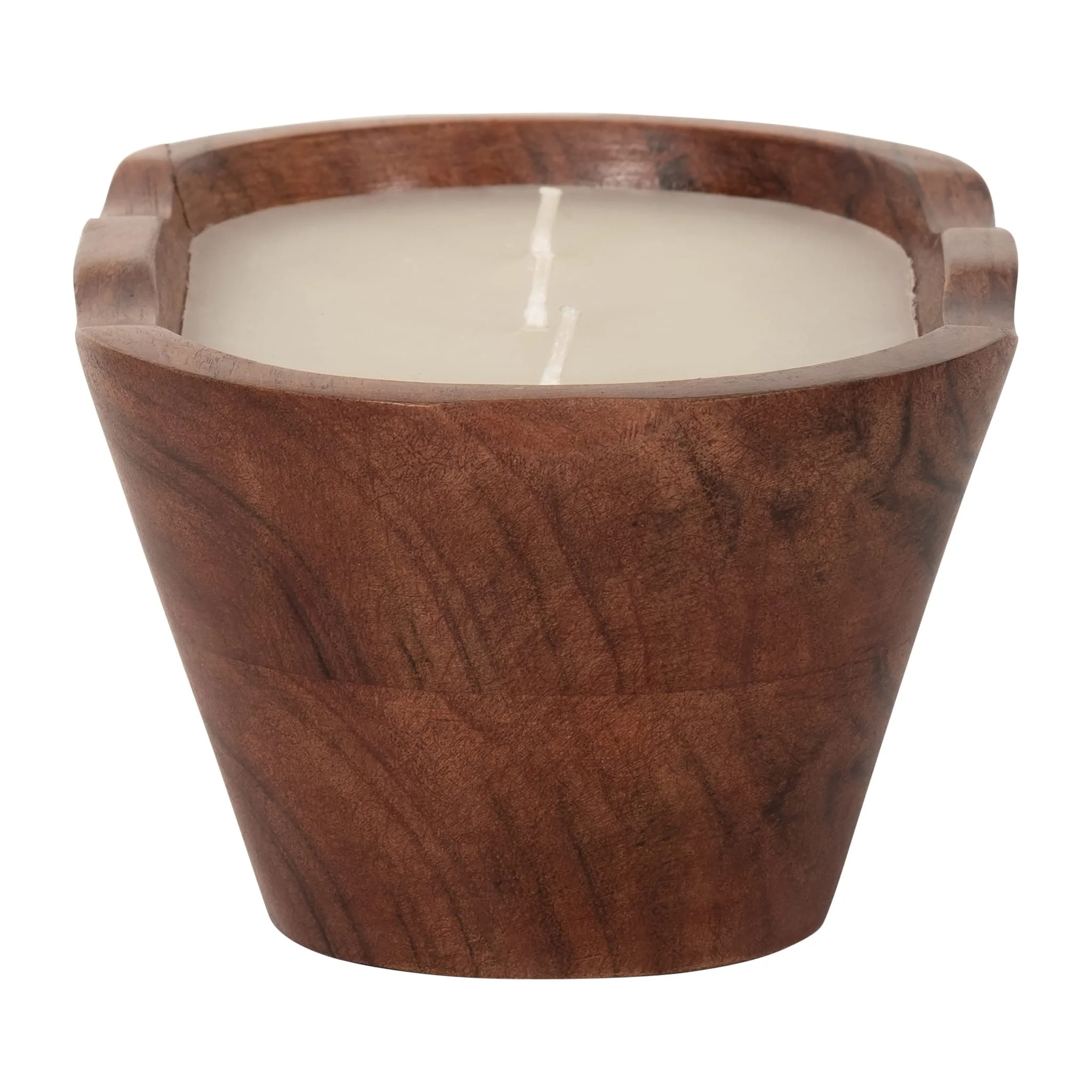 8" 16 Oz Vanilla Oval Bowl Candle, Natural - Image 3