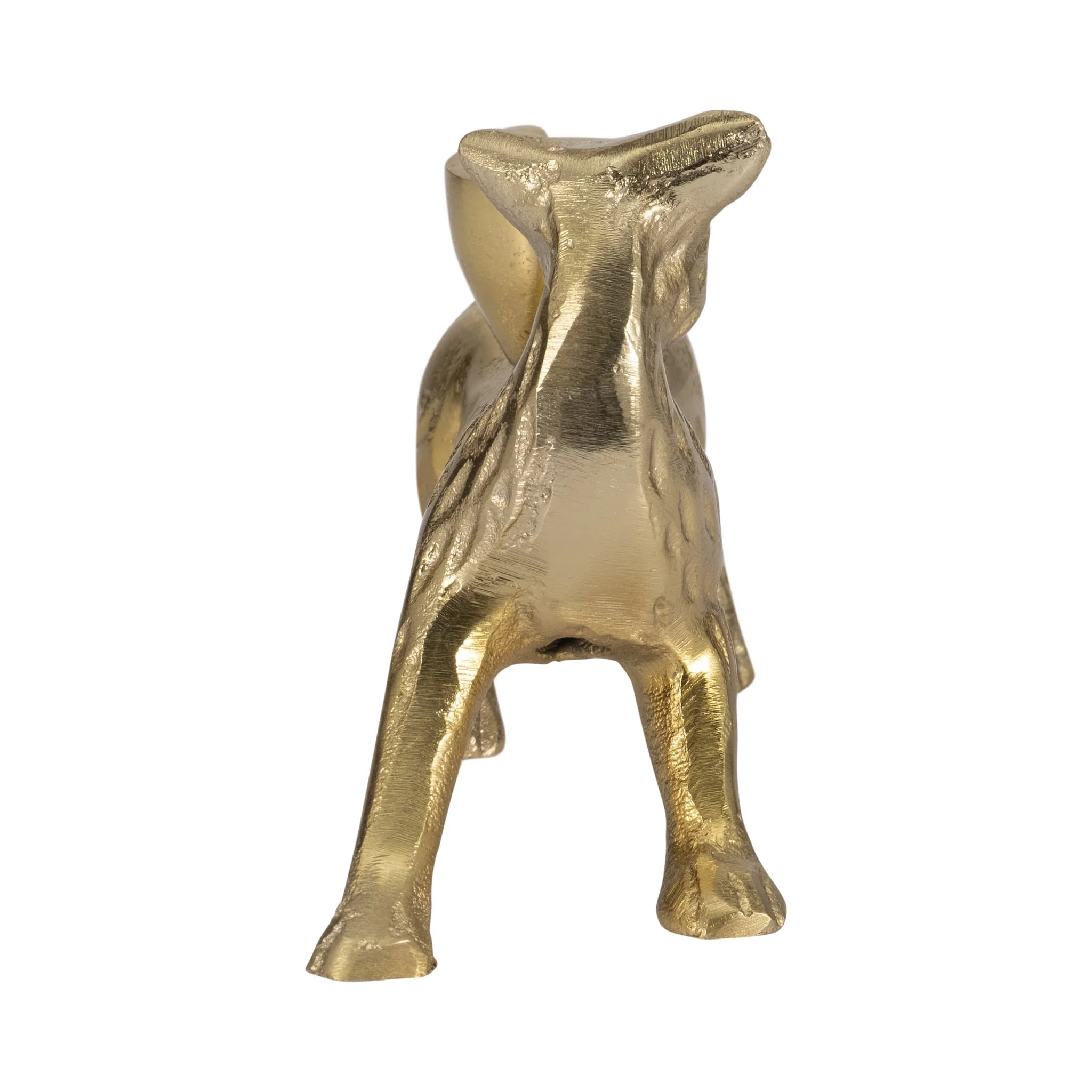 8" Fox Taper Candle Holder, Gold - Image 4