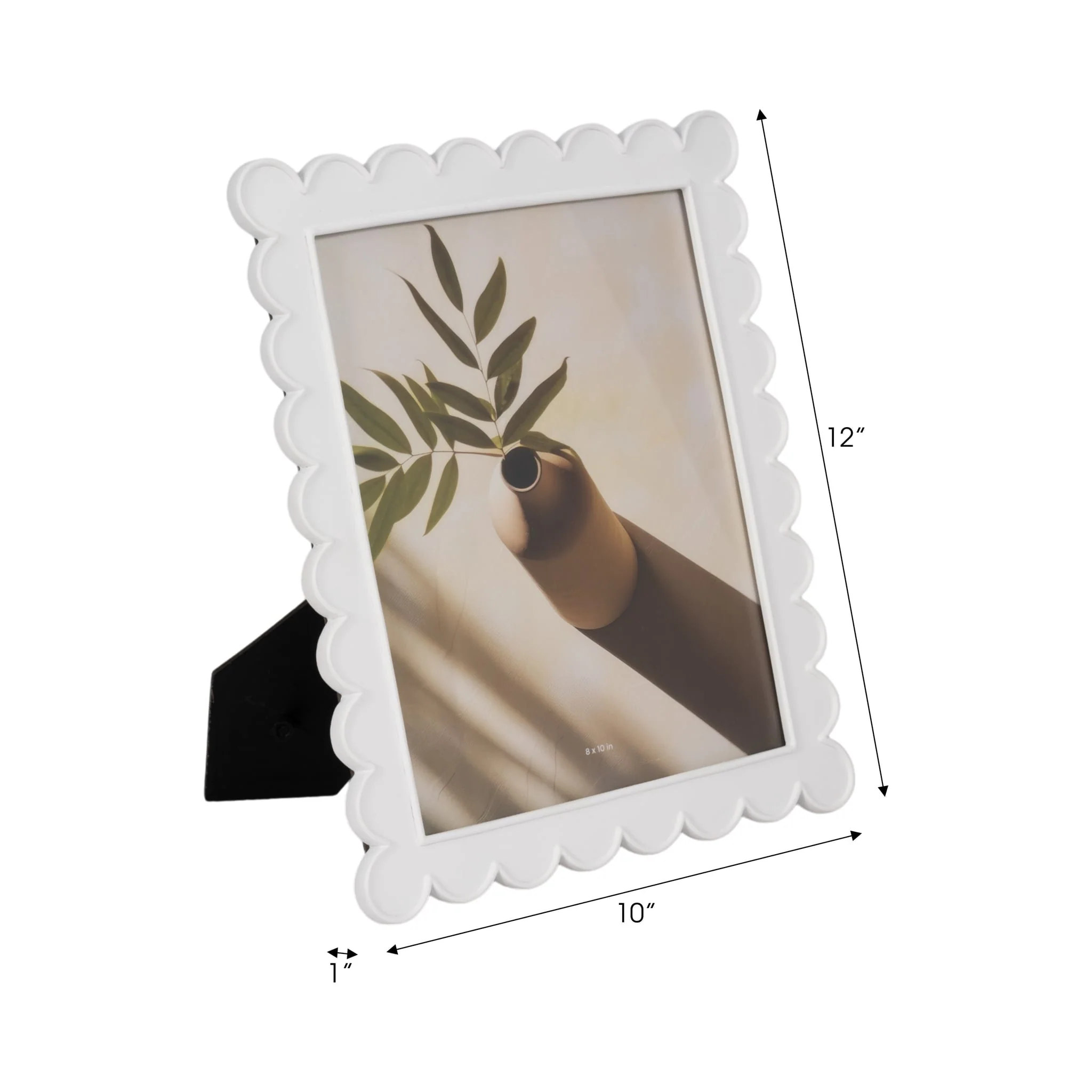 8x10 Scallop Edge Photo Frame, White - Image 7