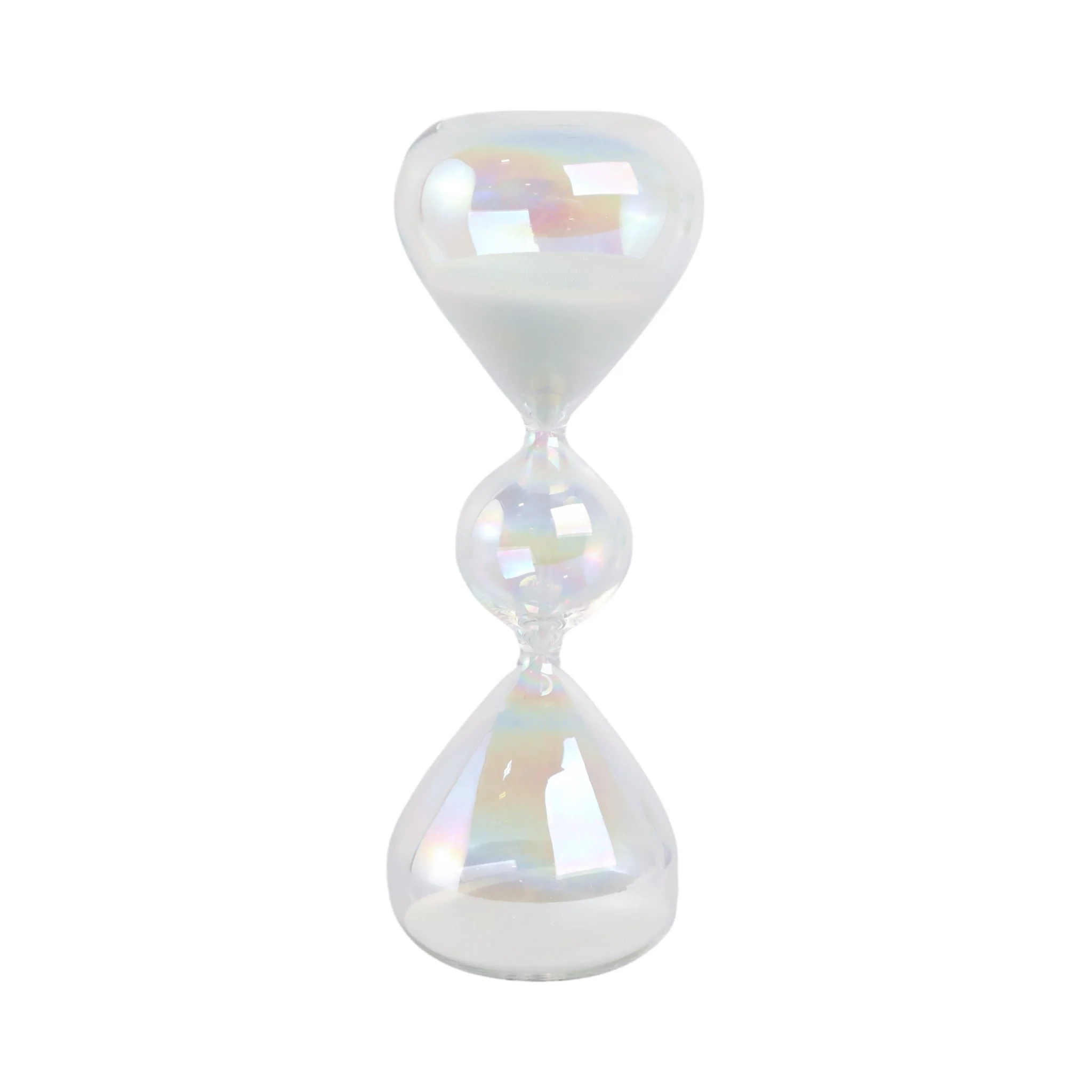 8x3" Glass 10min Bubble Sandtimer, Iridescent