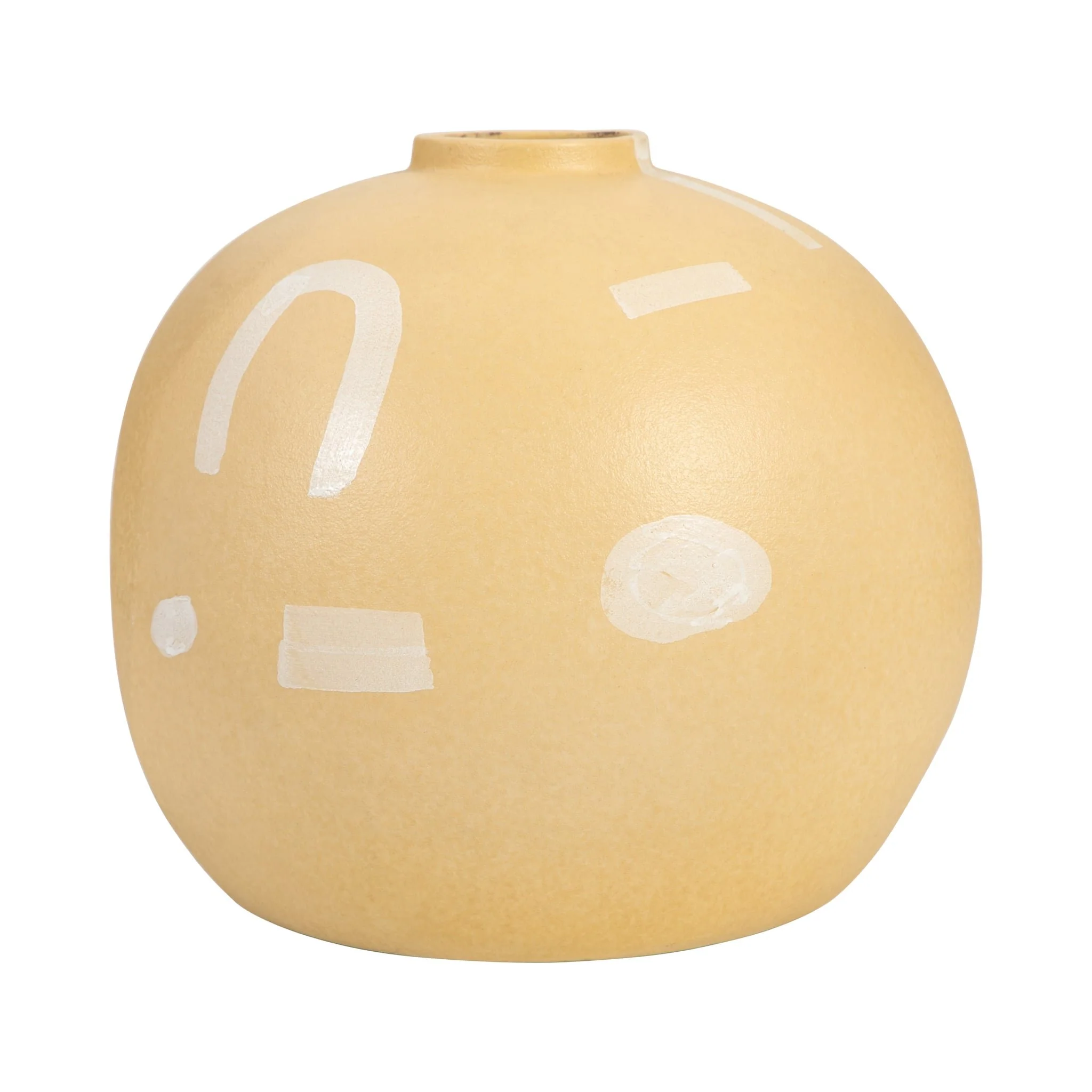 9" Aztec Vase, Mustard