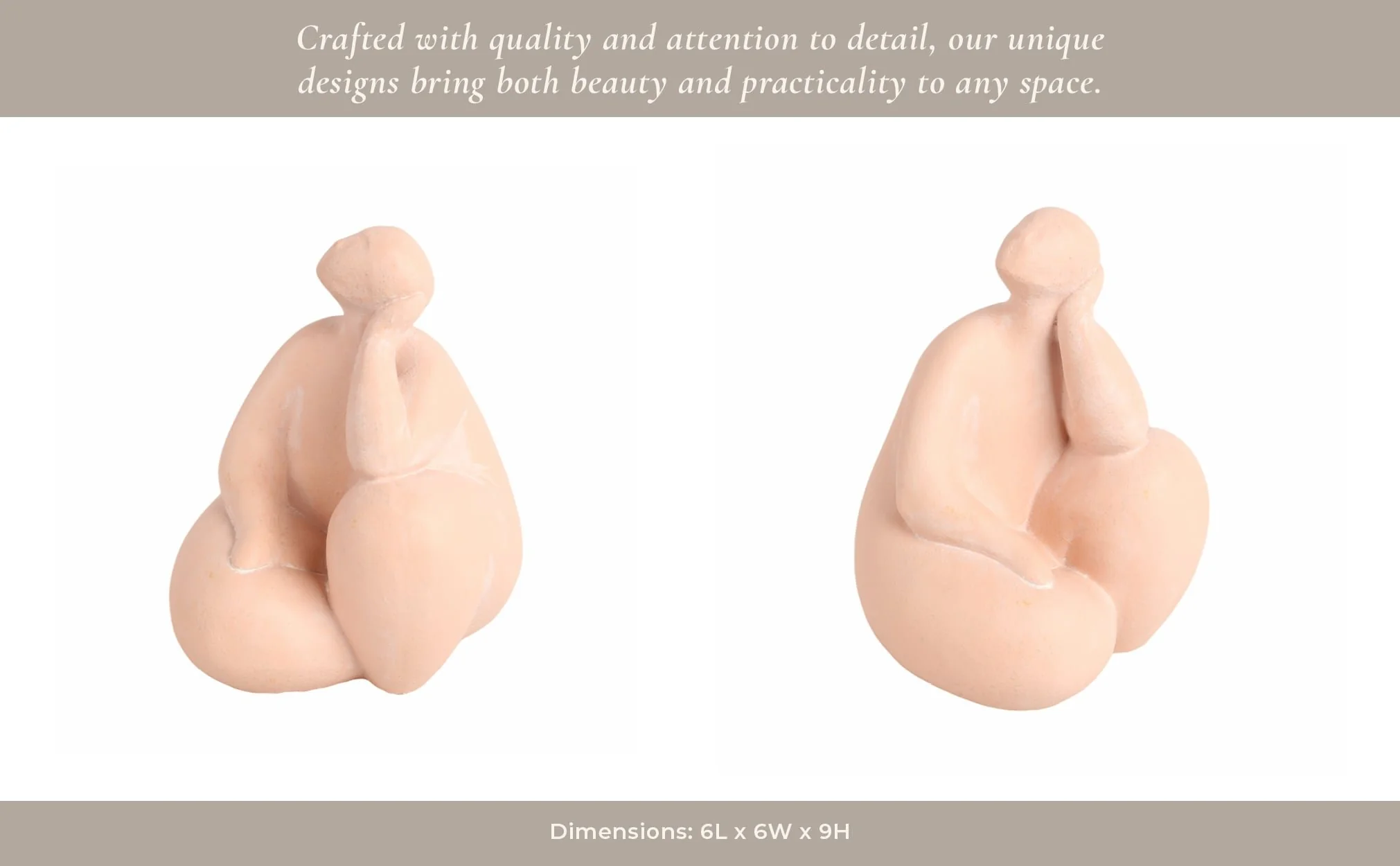 9" Curvy Sitting Figure - Image 11