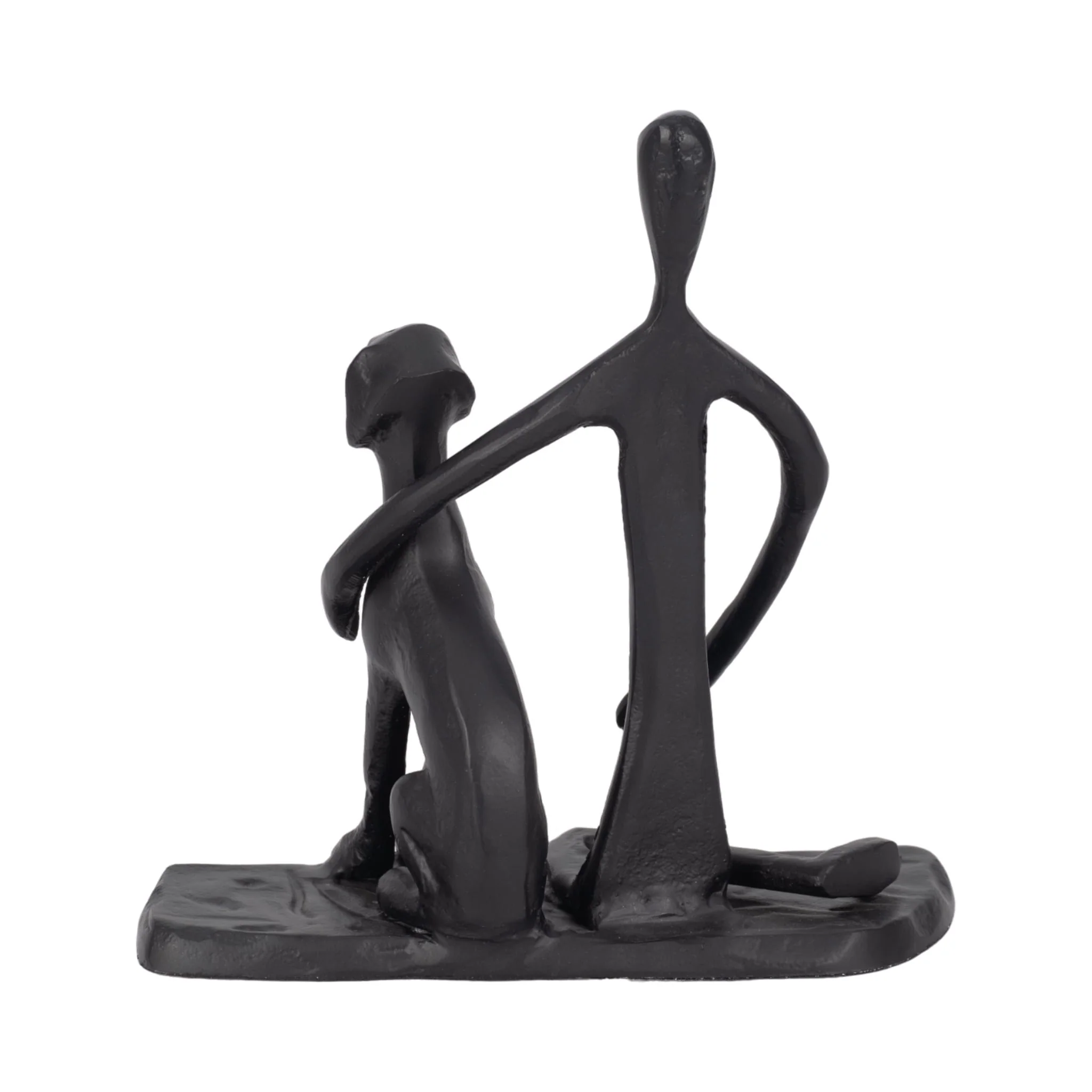 9" Mans Best Friend Sculpture, Black - Image 4
