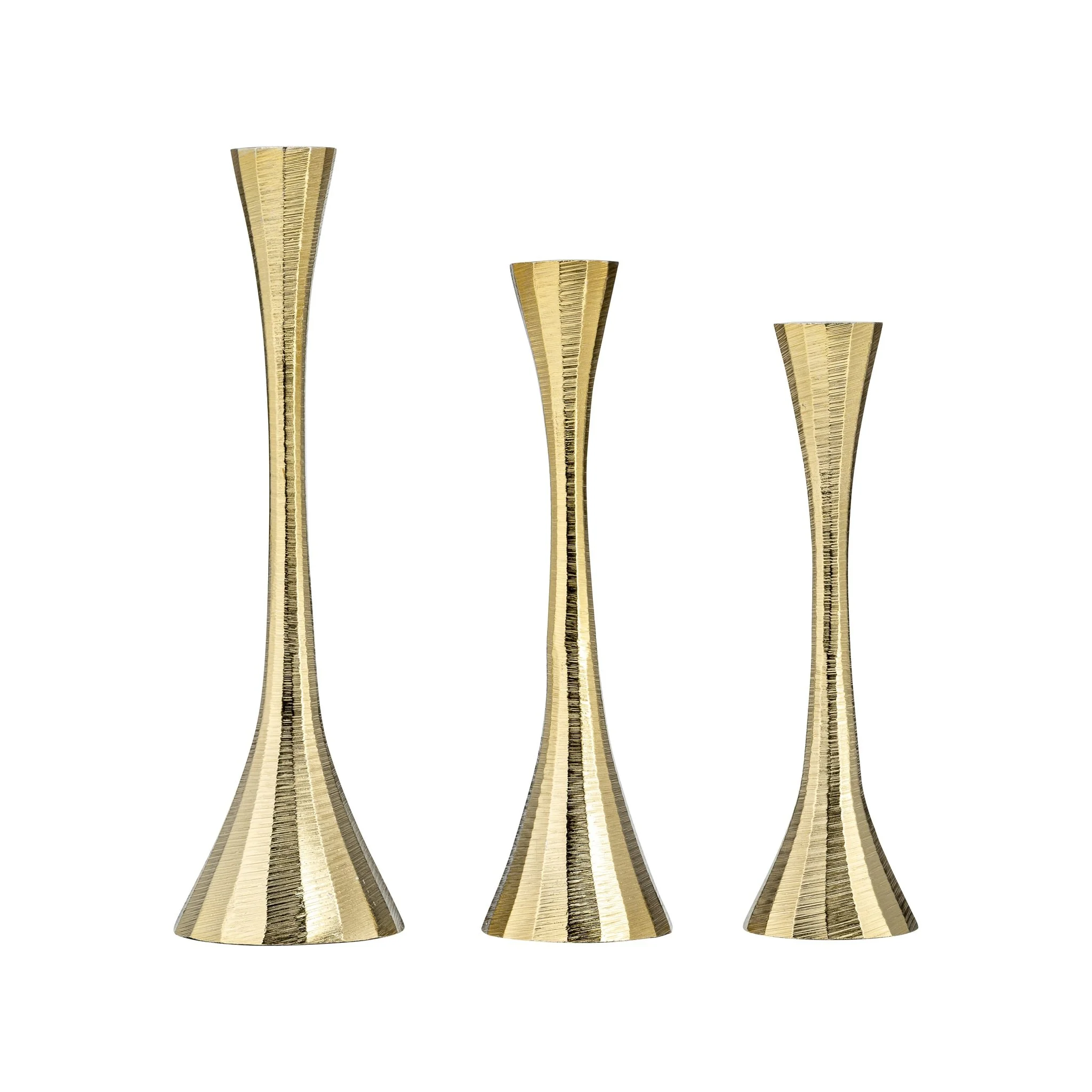 9" Metal, Taper Candle Holder, Brass - Image 7