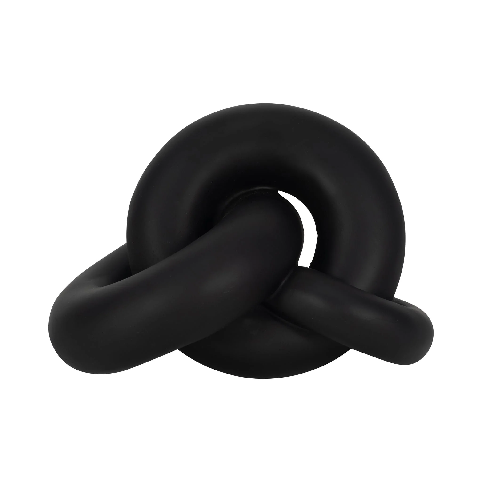 9" Resin Knot Decor, Black