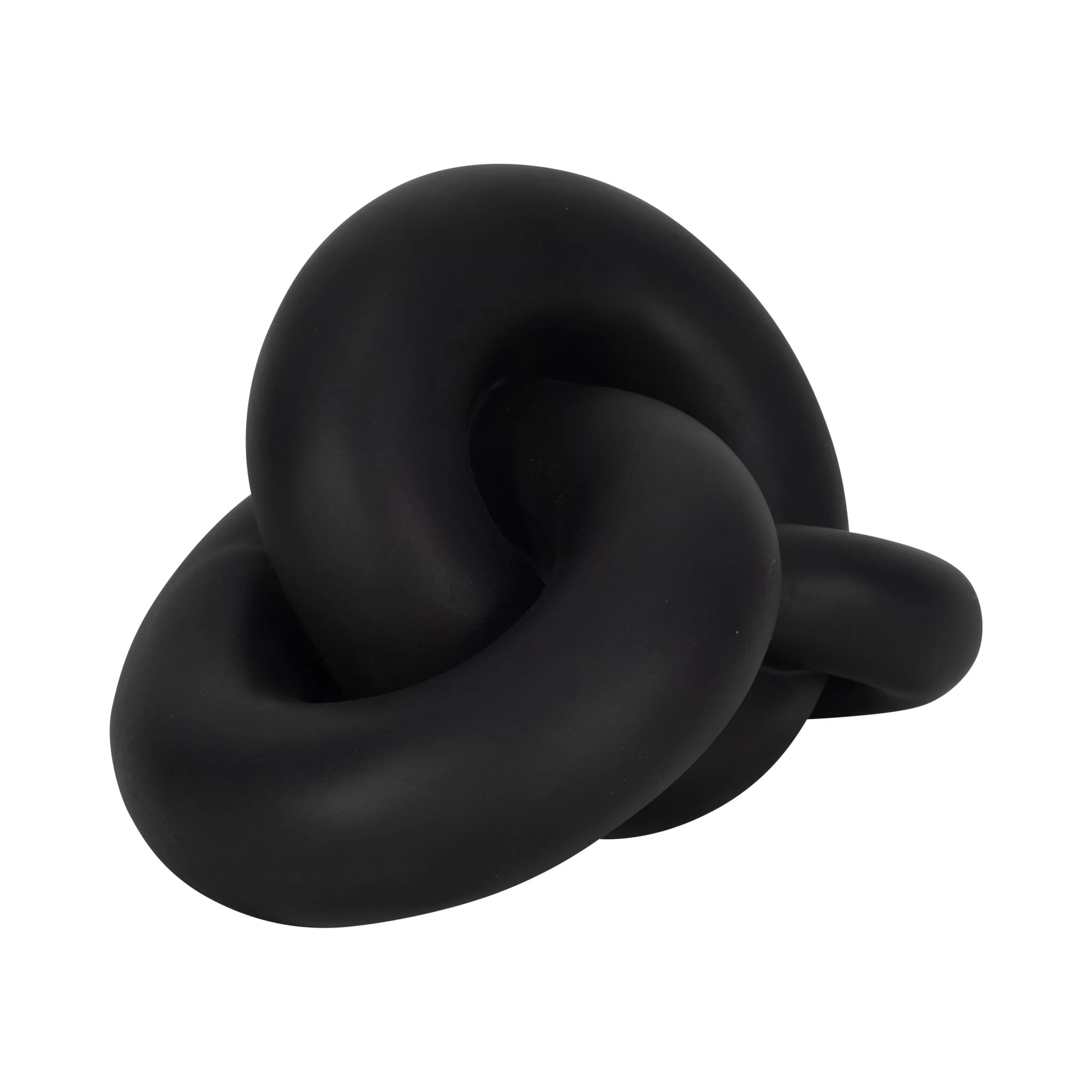 9" Resin Knot Decor, Black - Image 2