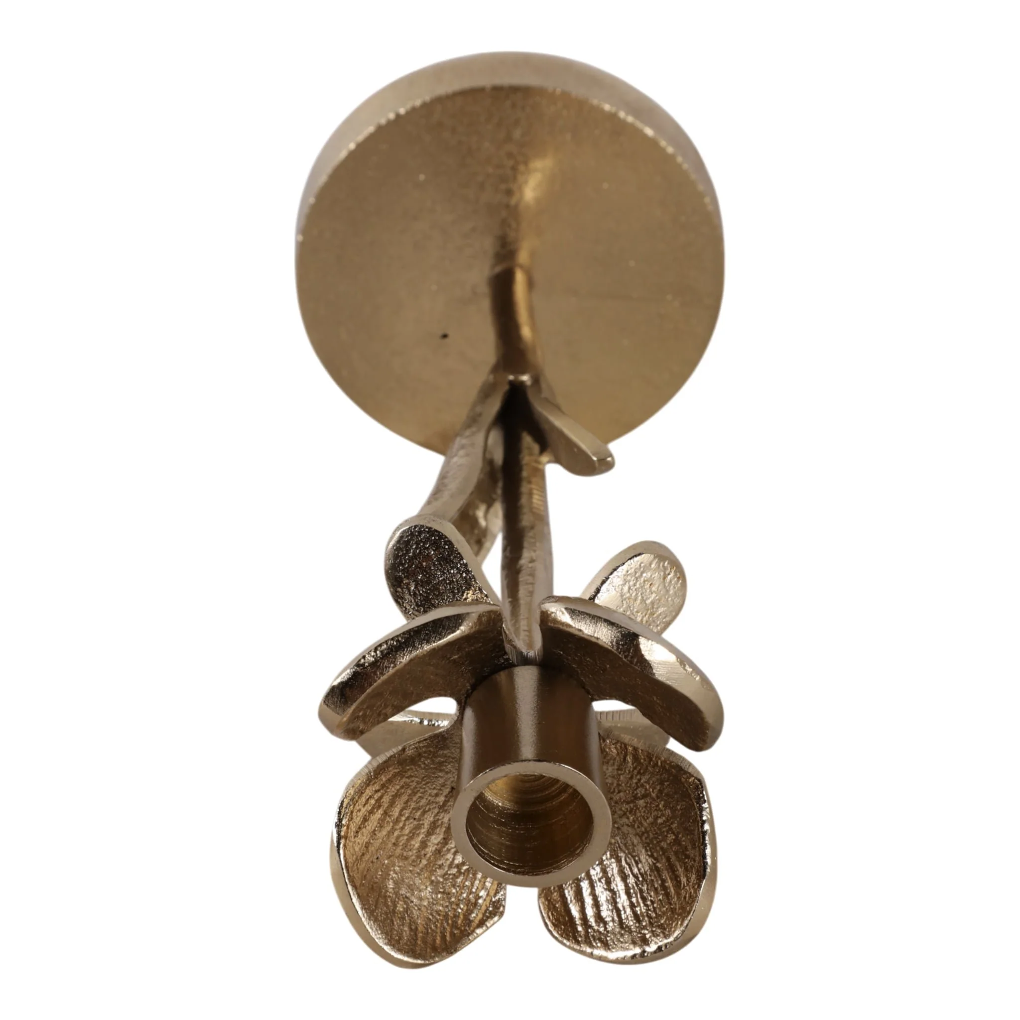 9x4" Flower Bloom Taper Holder, Champagne - Image 7