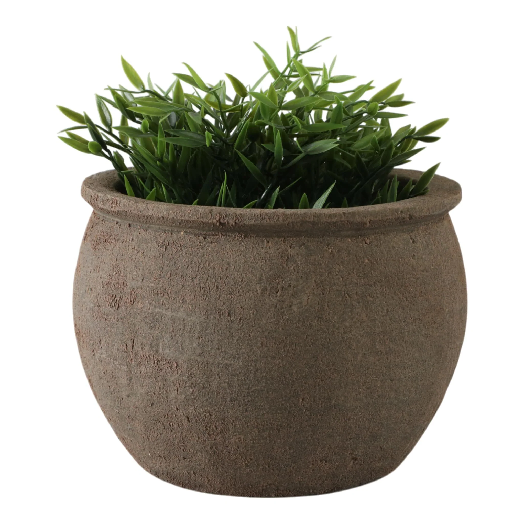 9x7" Traditional Pot Planter, Dark Brown - Image 2