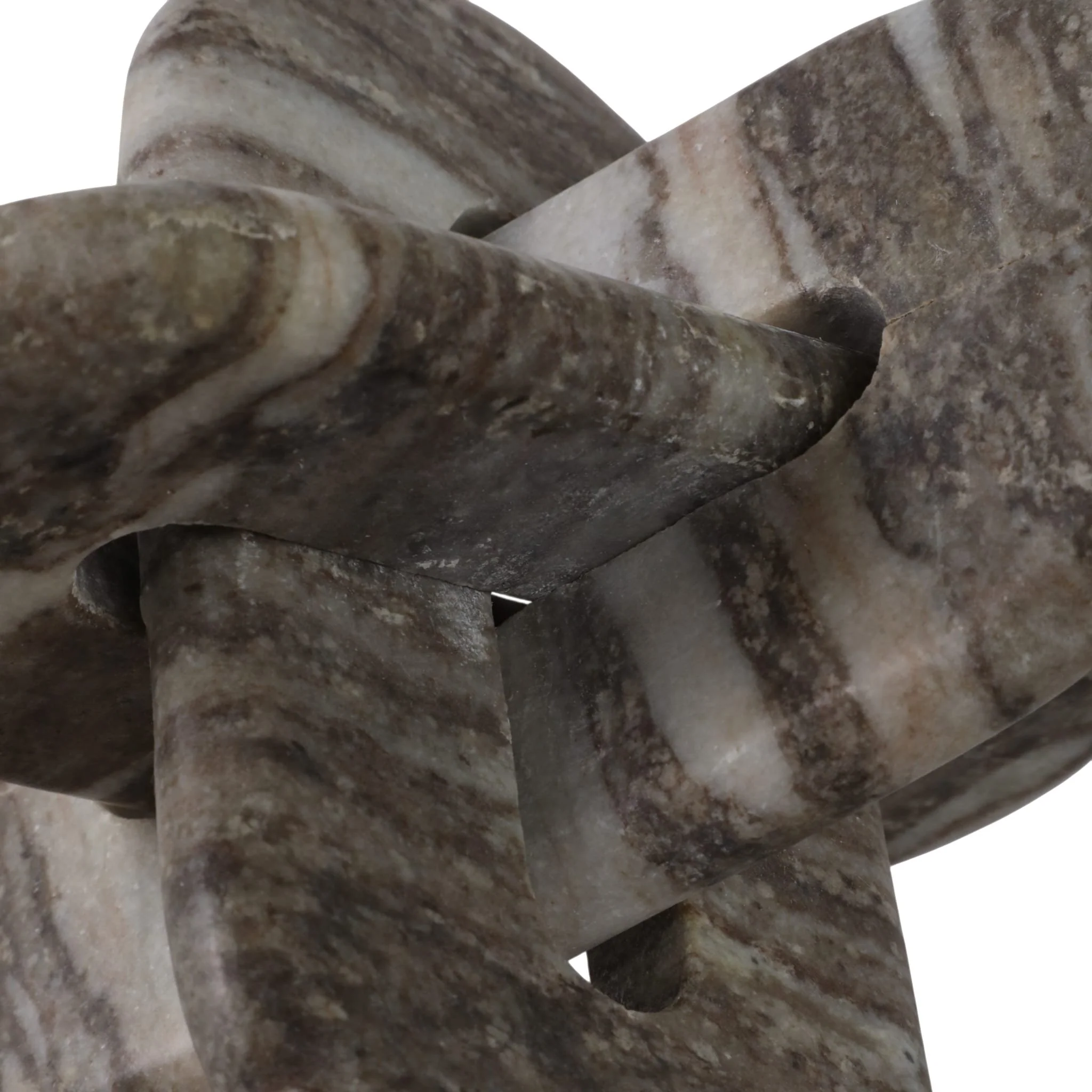 9x9" Rounded Marble Knot, Grey - Image 7