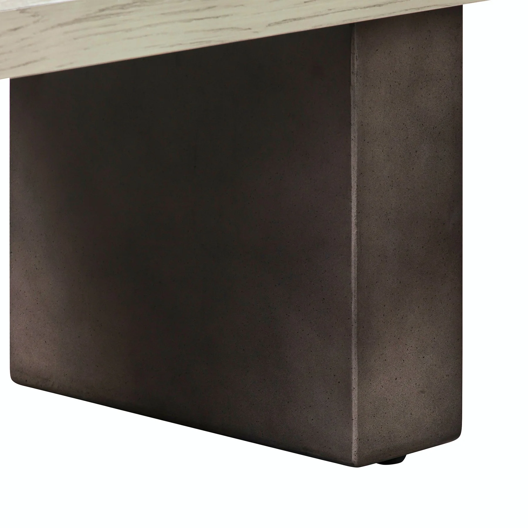Abbey Concrete and Gray Oak Wood Coffee Table - Image 6