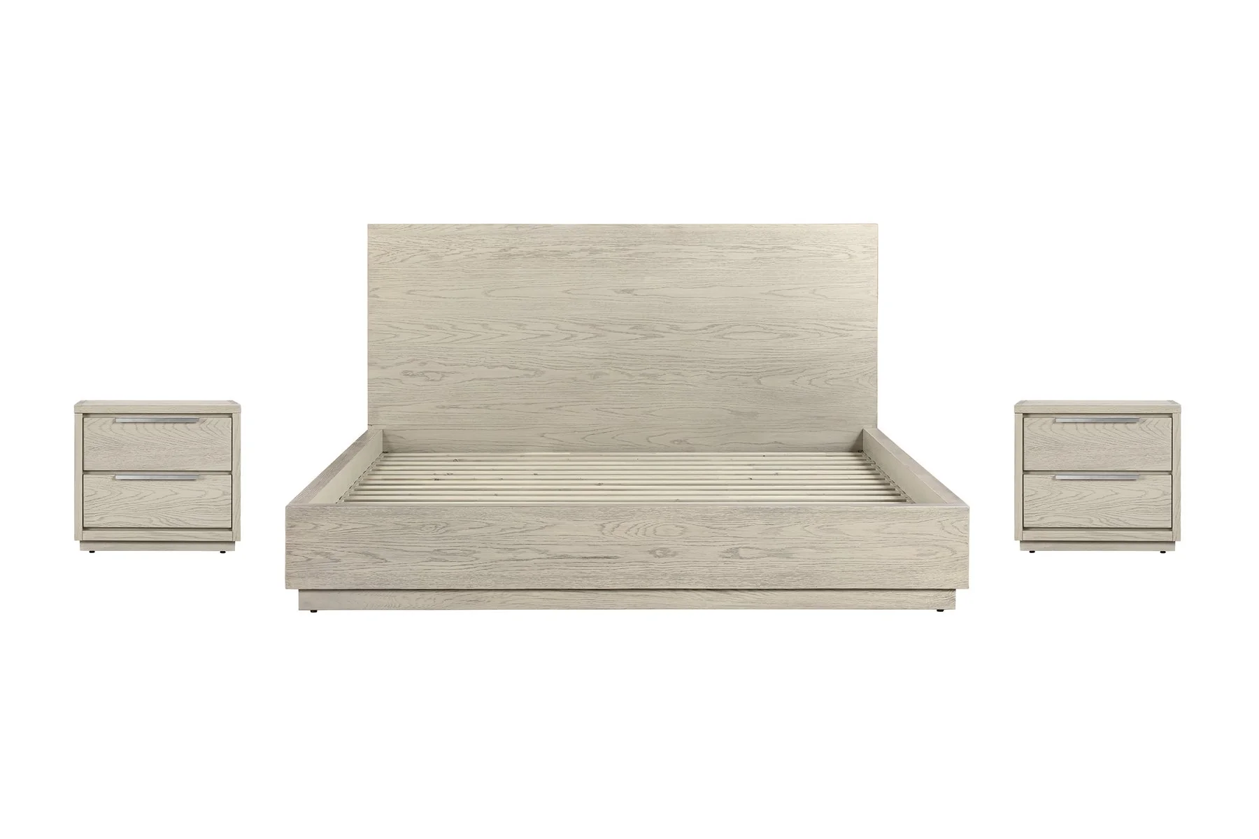 Abbey King 3 Piece Bedroom Set in Gray Oak Wood