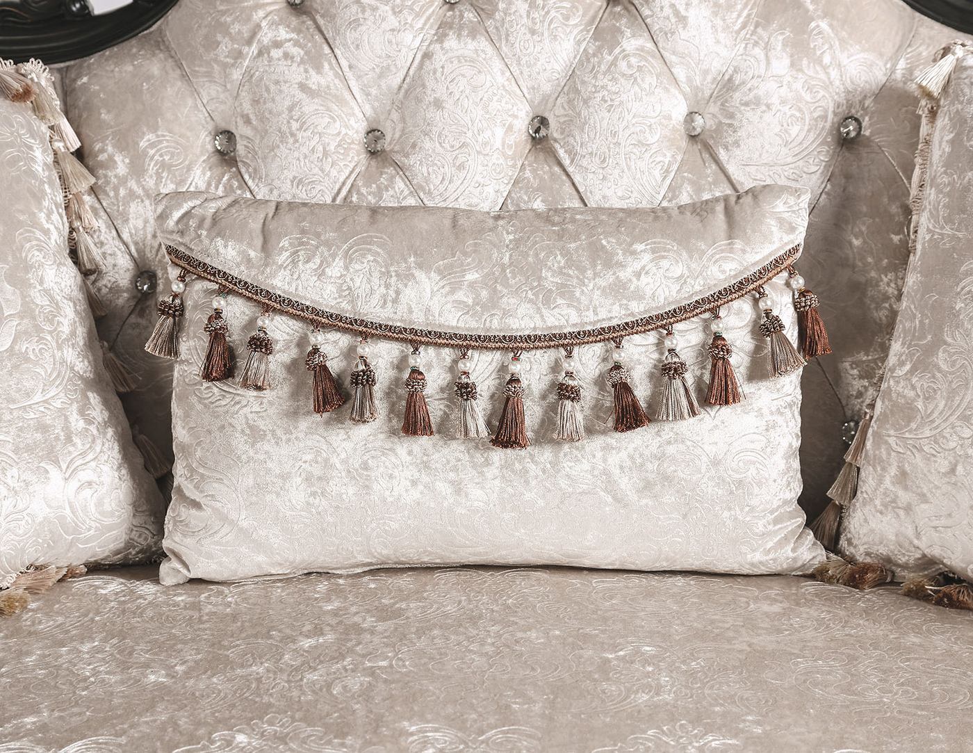 Acapulco Loveseat, Black/Off-White - Image 6