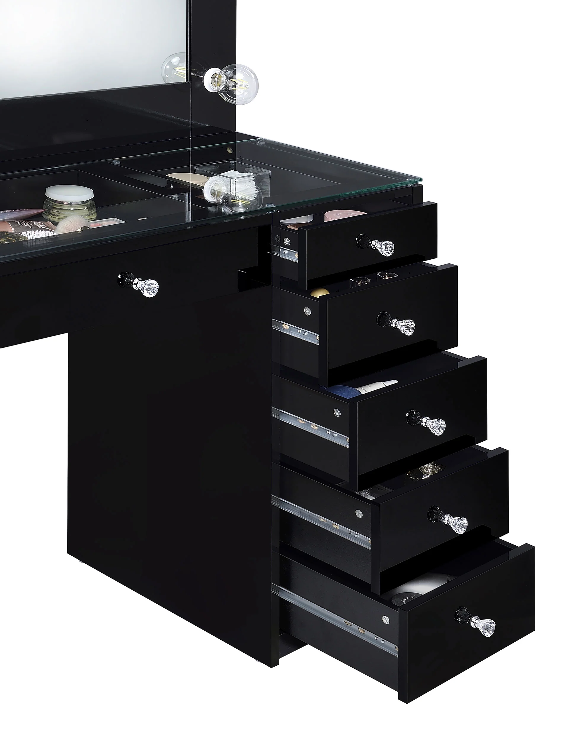 Acena Makeup Vanity Table with LED Mirror - Image 17