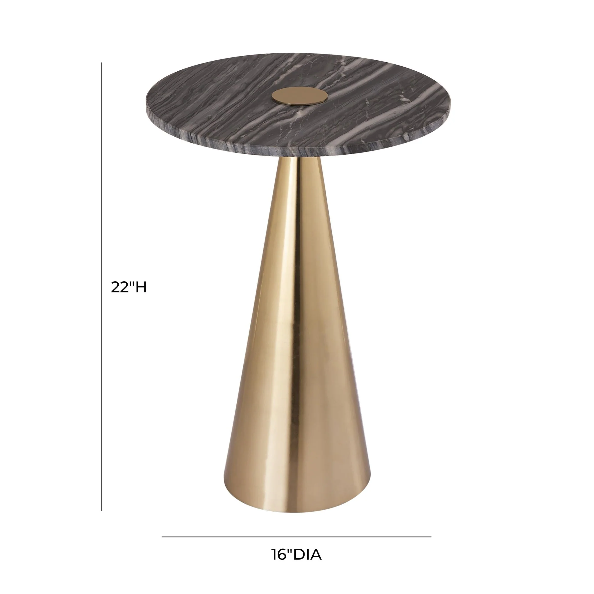 Addyson Marble Side Table - Image 6