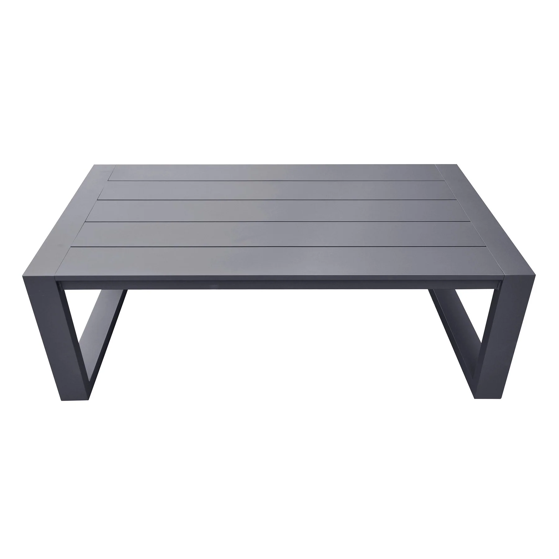Aelani Outdoor 4 piece Set in Dark Gray Finish and Charcoal Cushions - Image 7