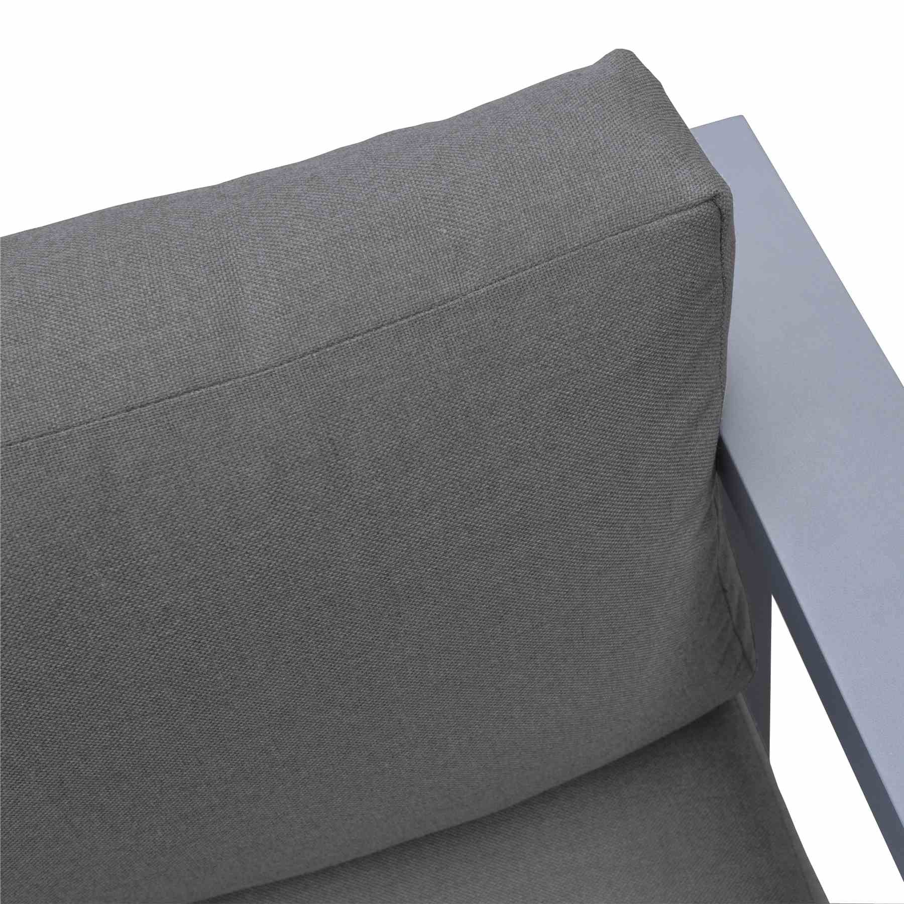 Aelani Outdoor 4 piece Set in Dark Gray Finish and Charcoal Cushions - Image 8