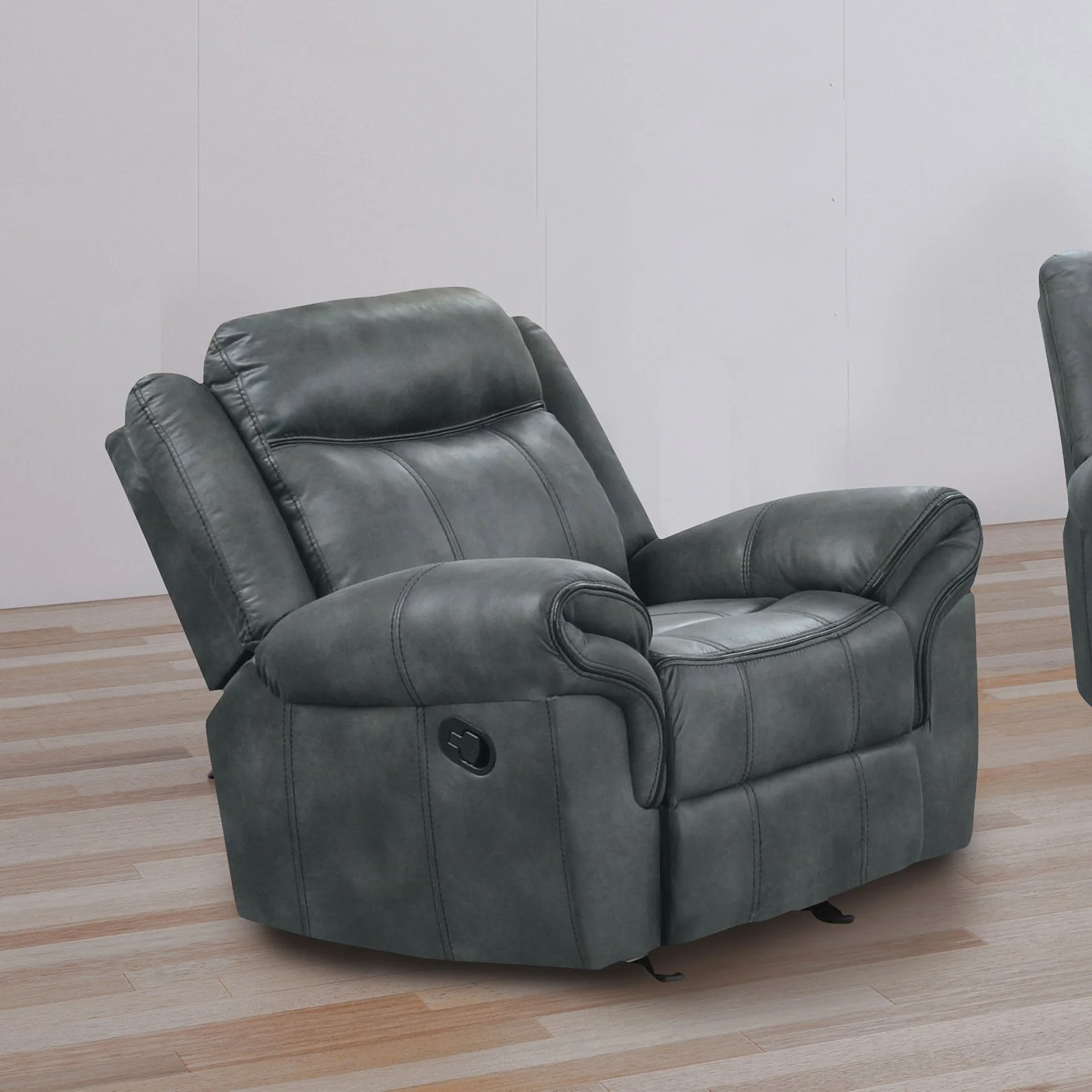Agata Glider Recliner, Dark Gray