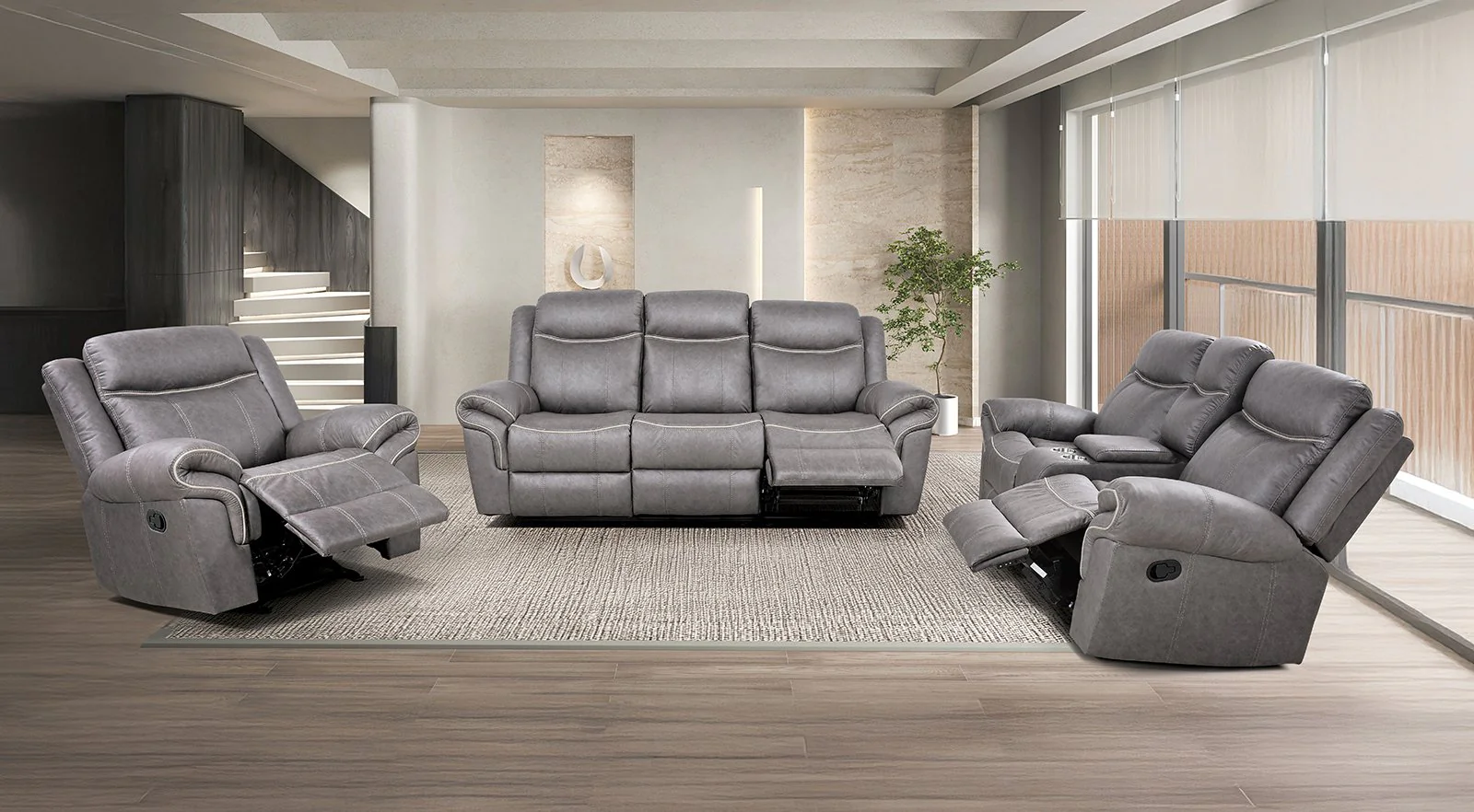 Agata Loveseat, Warm Gray - Image 2