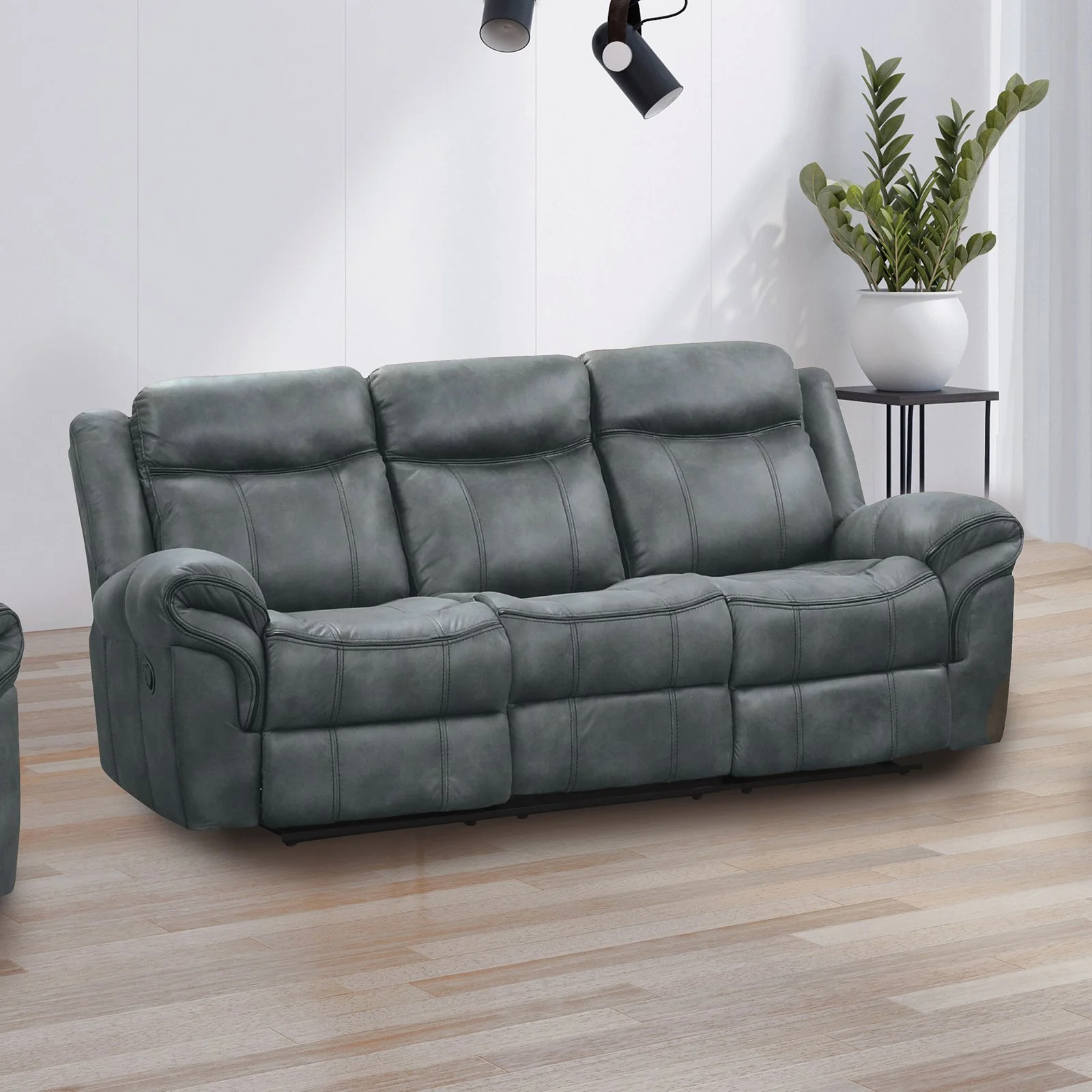 Agata Manual Sofa, Dark Gray