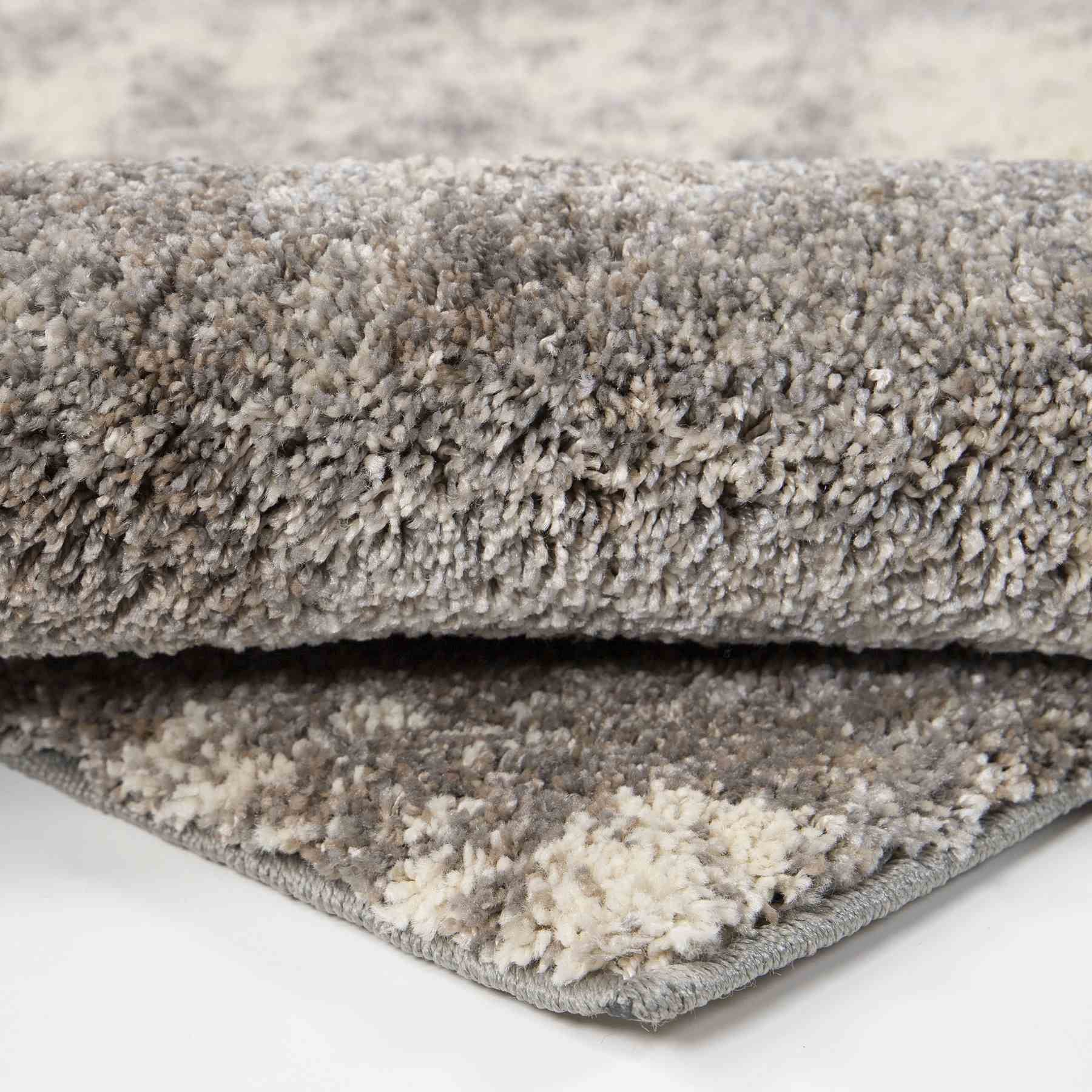Airhaven Contemporary 8x10 Area Rug in Cream/Gray
