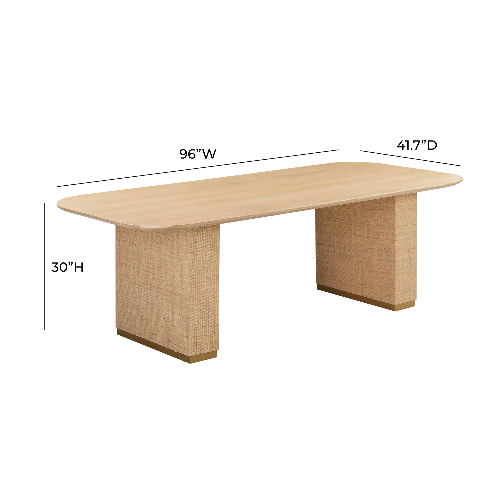 Akiba 96 inch Rectangular Dining Table - Image 8