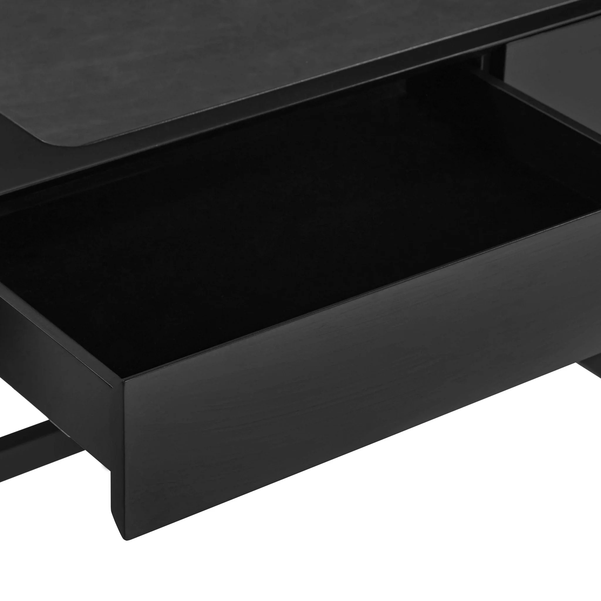 Alfalfa Black 2 Drawer Desk - Image 7