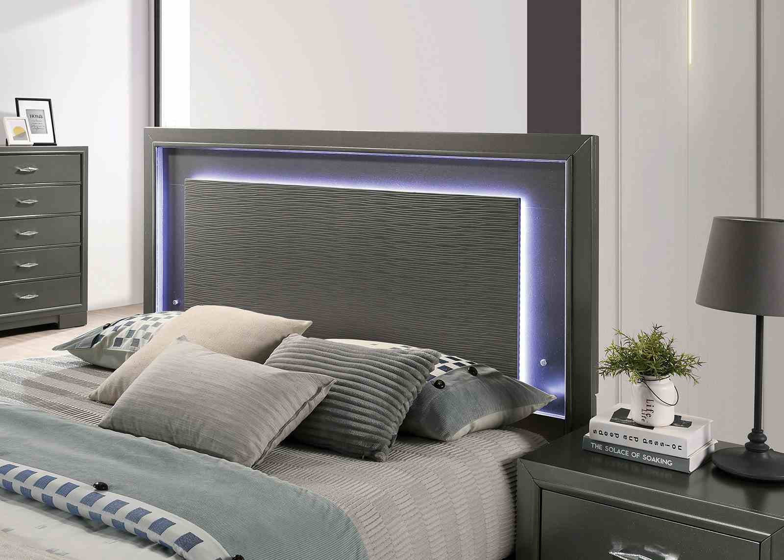 Alison Cal.King Bed, Dark Walnut - Image 2