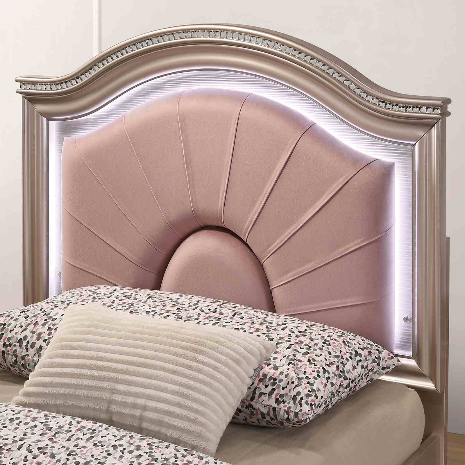 Allie Full Bed, Rose Gold - Image 4