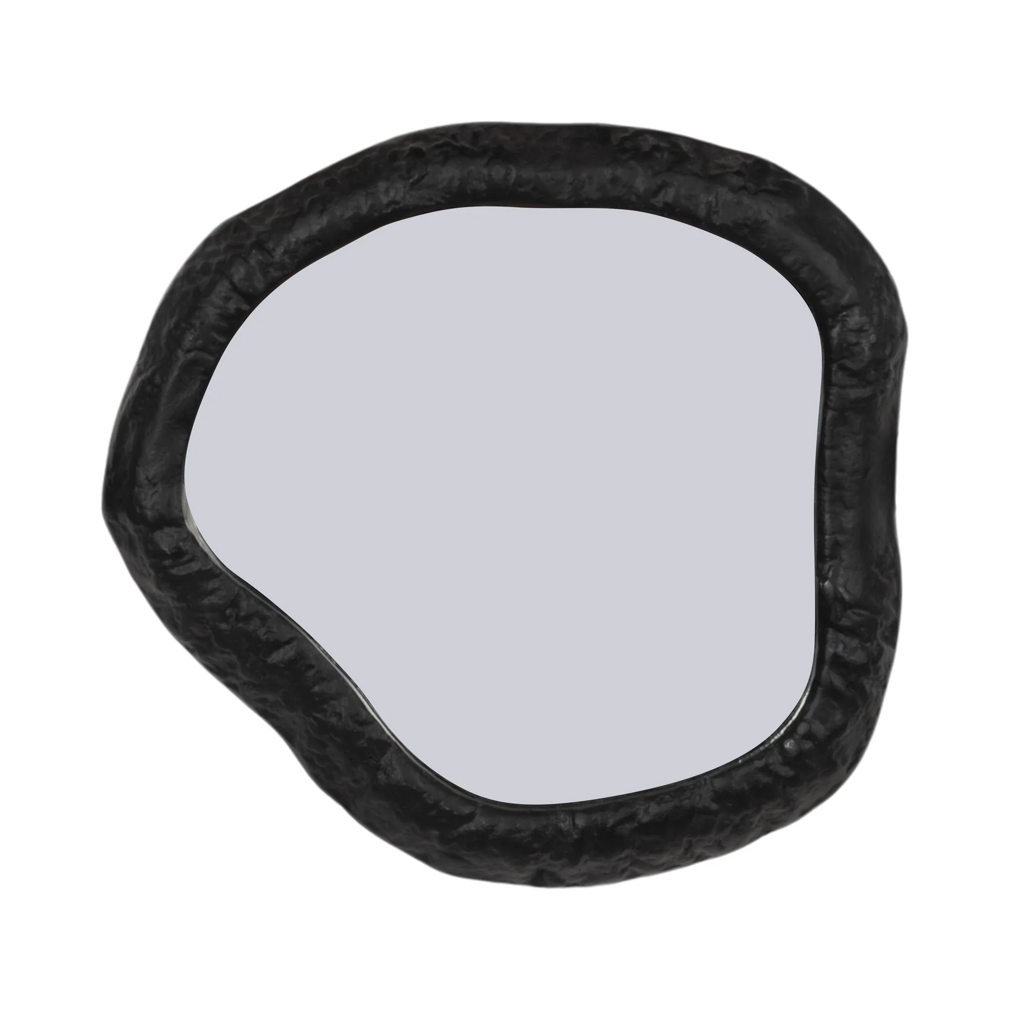 Alum,14",hammered Outlined Mirror,matte Black