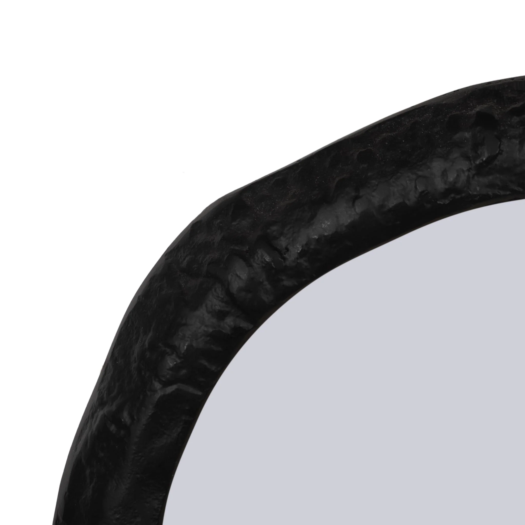 Alum,14",hammered Outlined Mirror,matte Black - Image 4