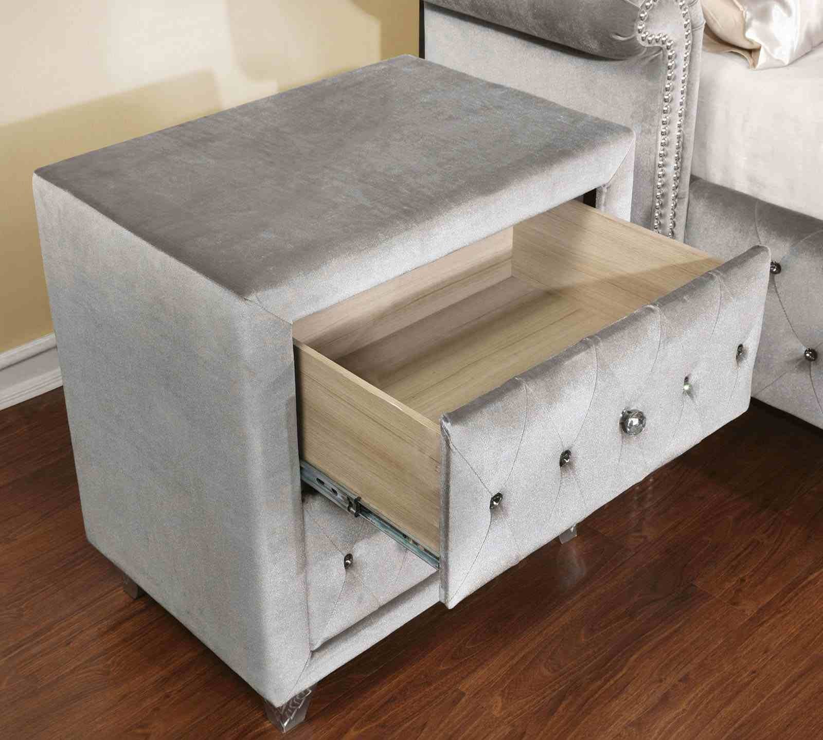 Alzir Nightstand, Gray - Image 5